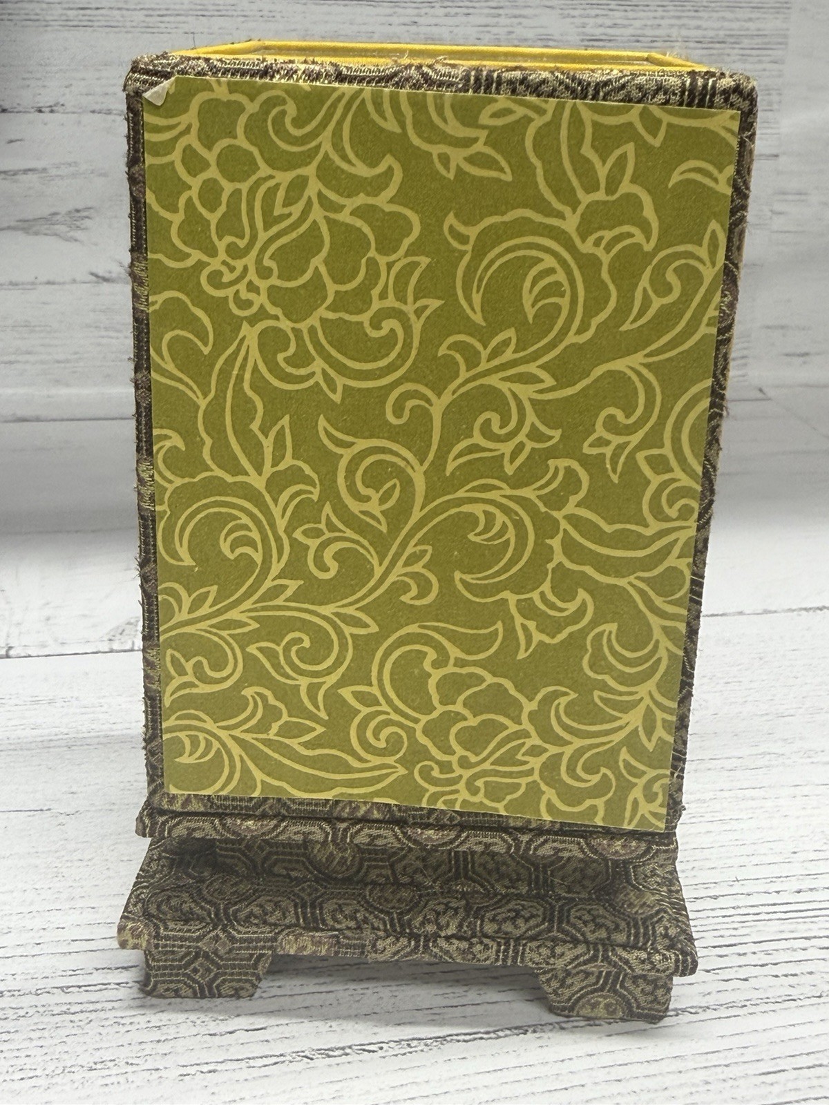 Vintage Hand Painted Egg – Peacock – Birds and Flowers With Display Case