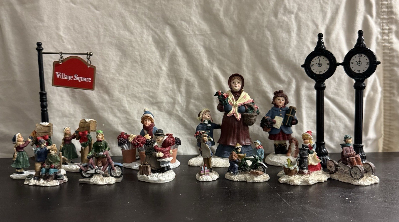 Vtg Mervyn’s Christmas Village Square Winter Lot Various Years *READ Description