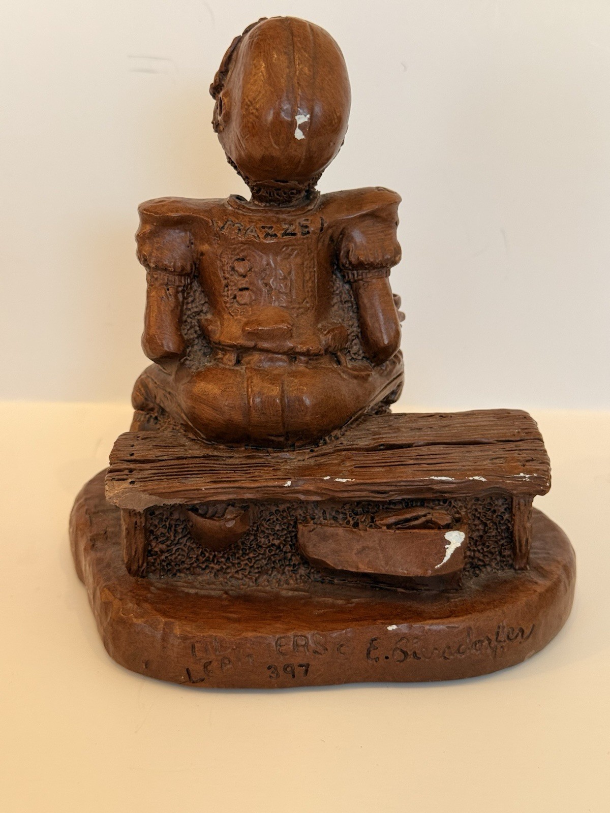 Vintage Lil Leaguers Boy Football Player #81 Red Mill Mfg. Resin Figurine