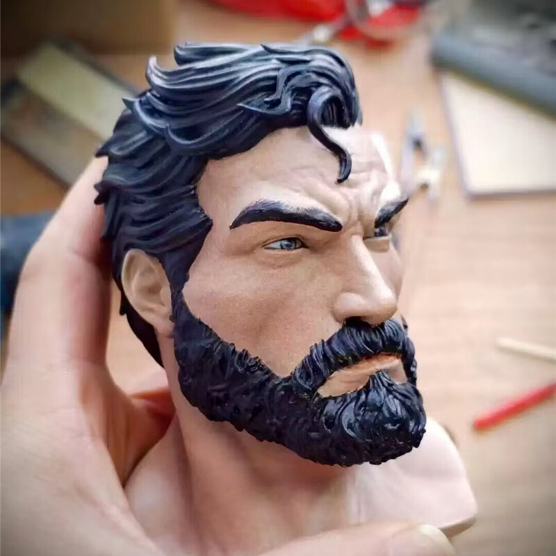 Hush Black Superman Resin Statue Custom-made Collectibles 3 heads 105cm