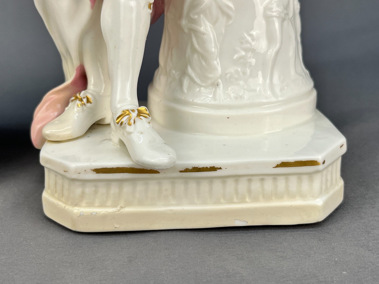 Pair 18th C. Derby Porcelain Figures of Wm Shakespeare and John Milton c. 1780