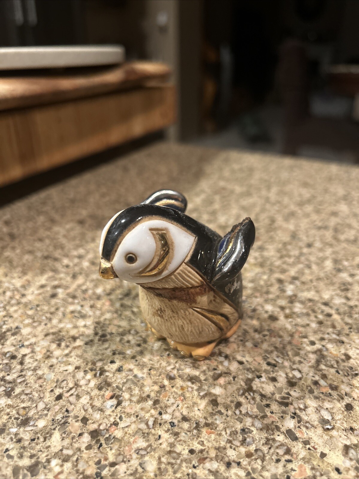 De Rosa Rinconada Rinca Babies Baby Penguin Hand Painted Figurine 24k
