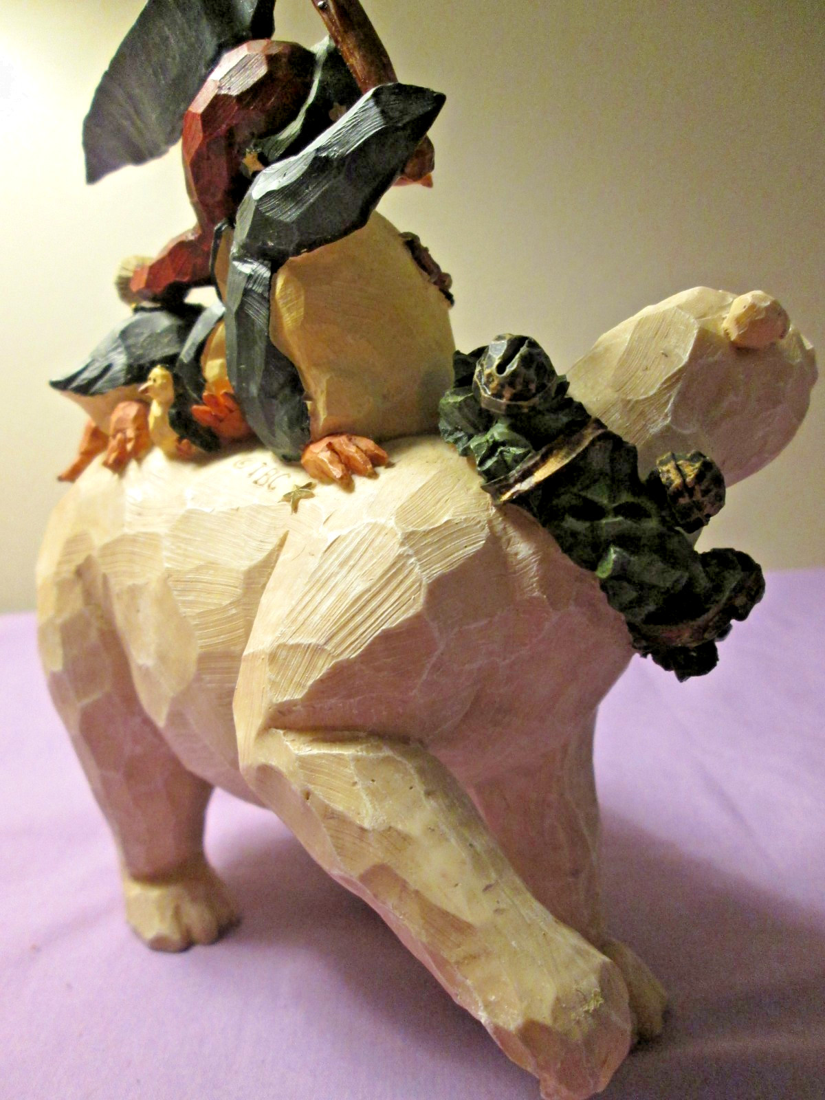 Boyds Bears “Believe In Magic” Magical Penguins Riding A Polar Bear Figurine