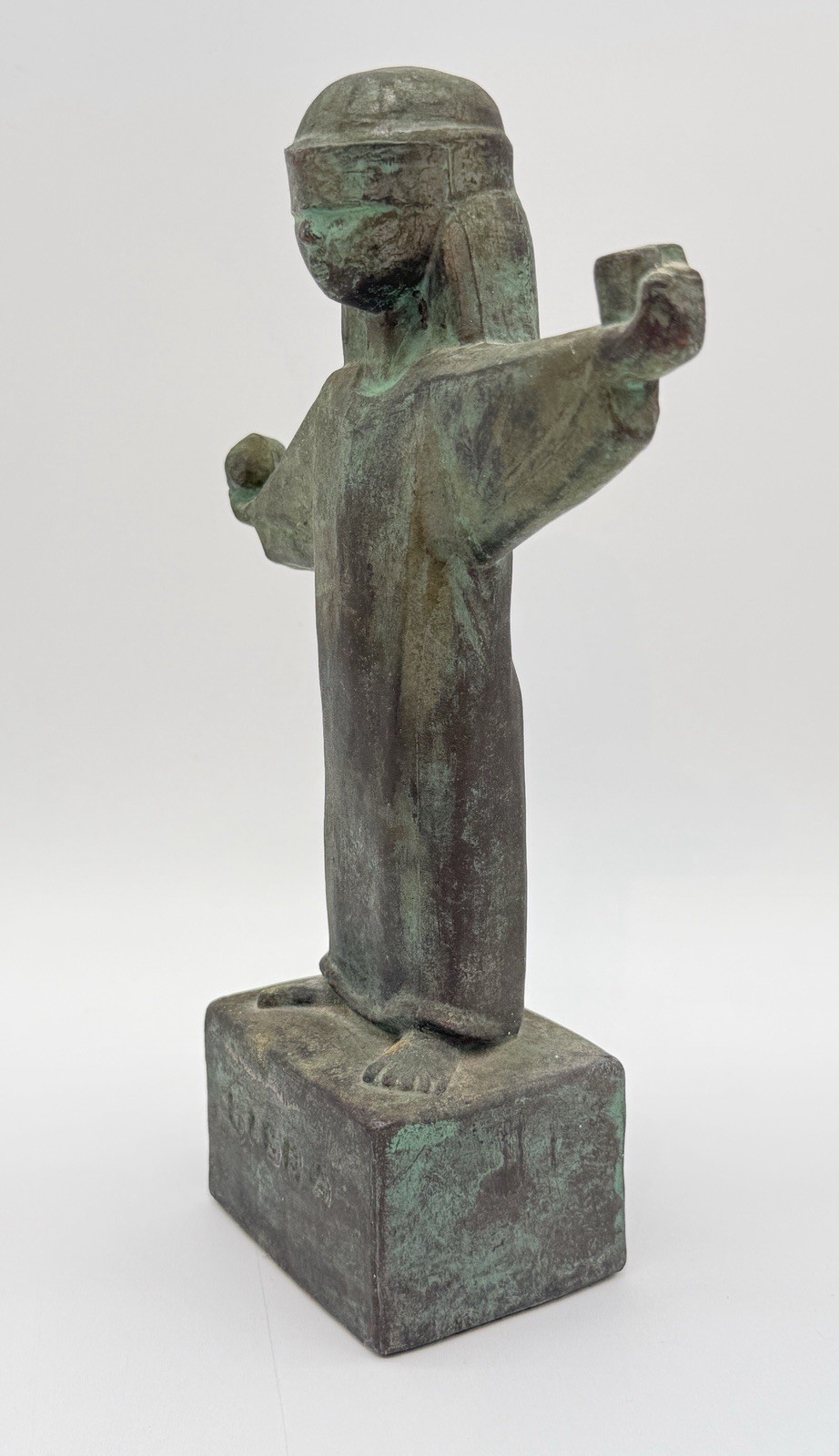 Vintage FRED PRESS Bronze Libra Sculpture, Late ’50’s