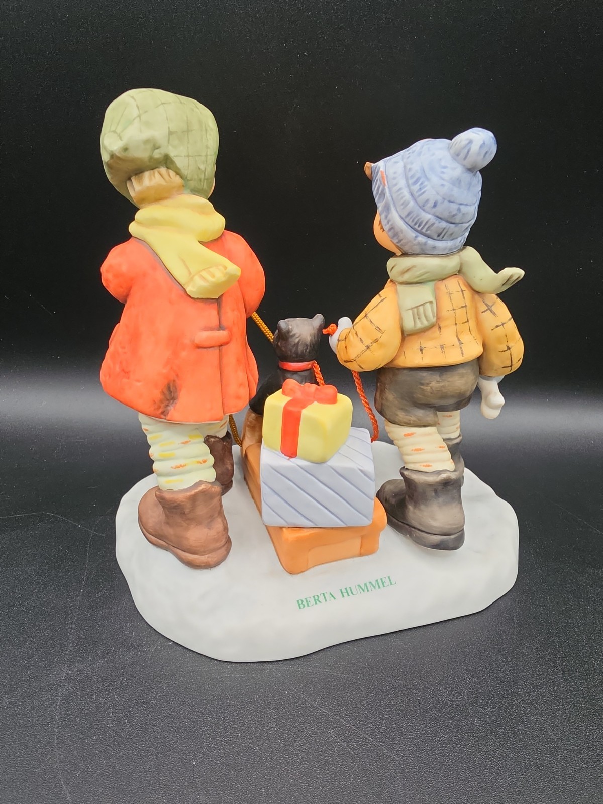 Goebel 1998 Sledding Time Figurine – Porcelain – W. Germany