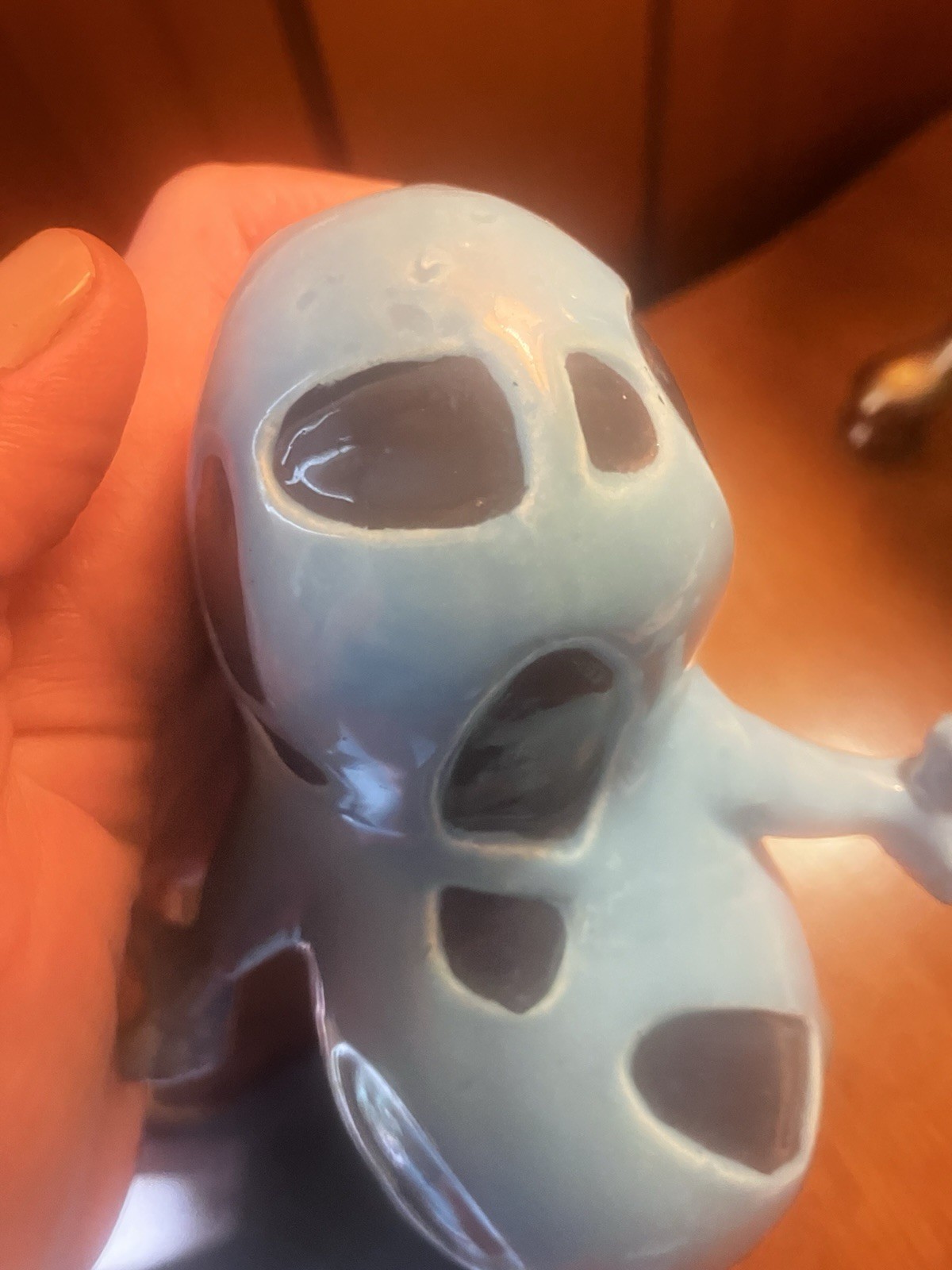 kreiss psycho ceramics Blue Figure. 1960’s Very Nice