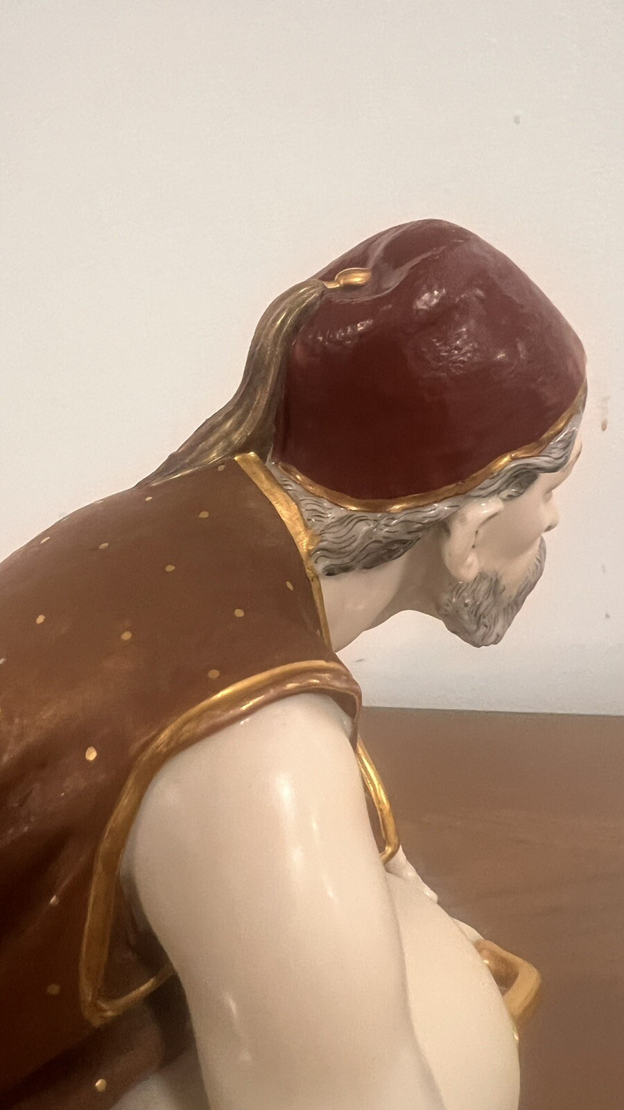 Royal Worcester Porcelain Figurines, Man with Water Jar, 1880.