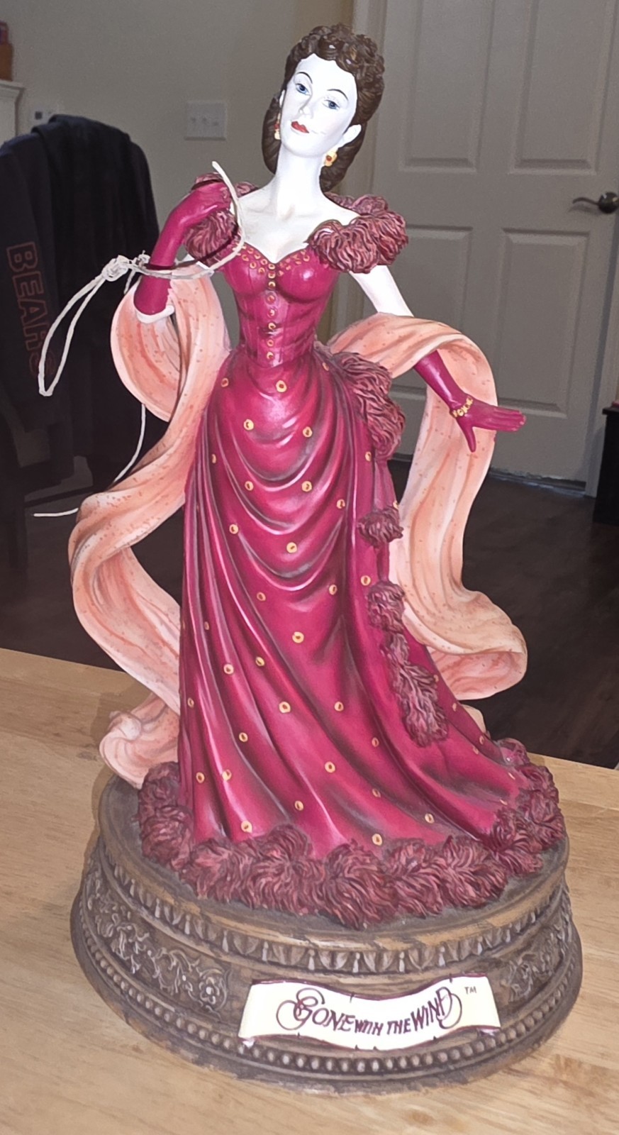 San Francisco Music Box Co Gone With The Wind 19” Scarlett Red Dress Figurine