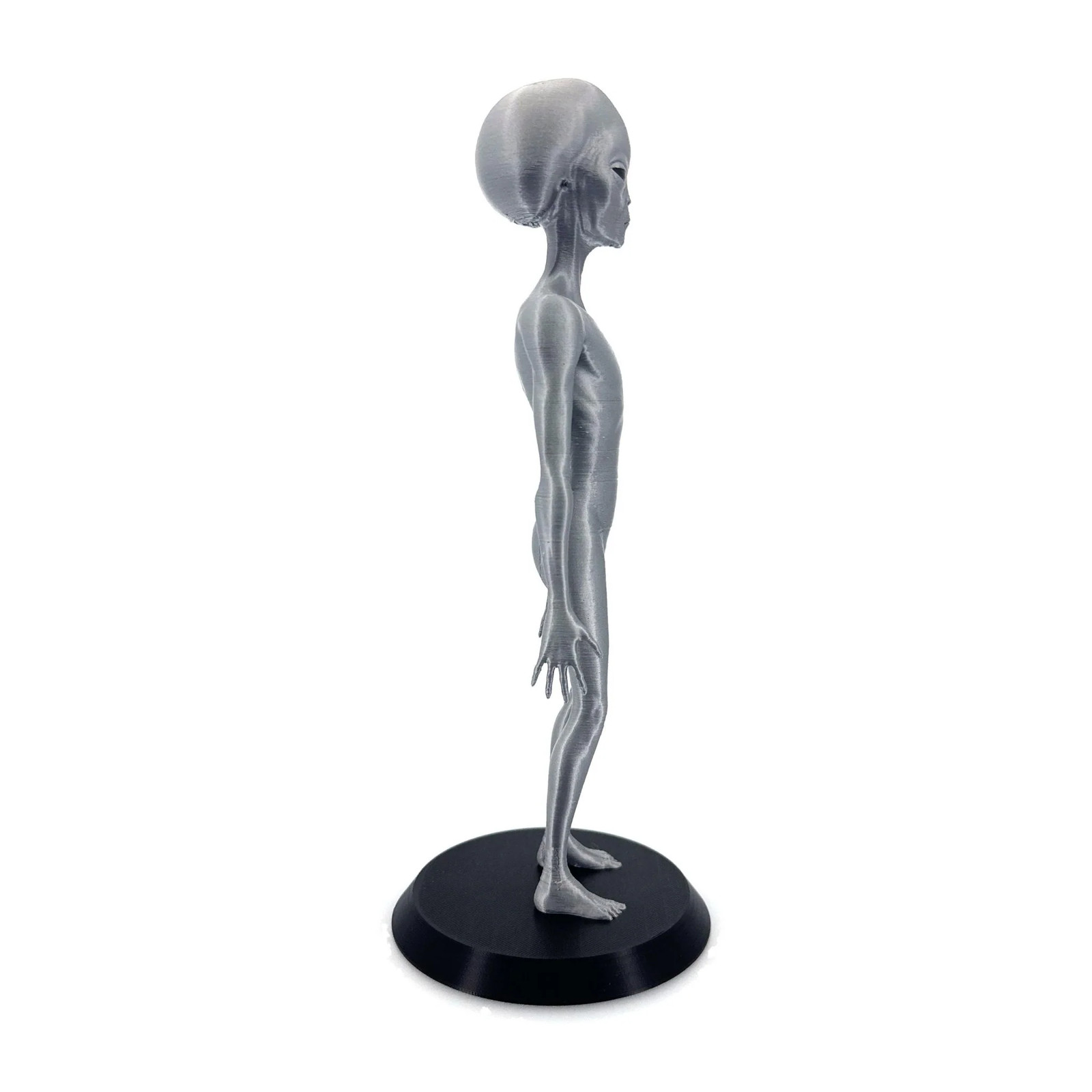 Roswell Grey Alien Figurine 3D Printed | Full Body Zeta Reticuli Statue 10-12″