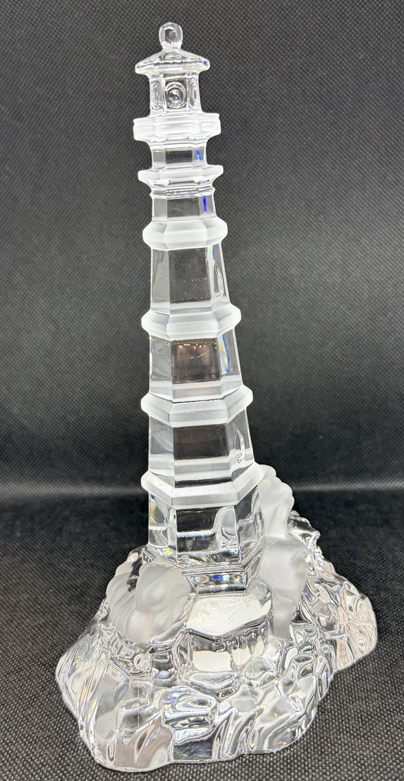 Vintage Lenox Crystal Lighthouse Sculpture 8 Inch Made in Germany Retired