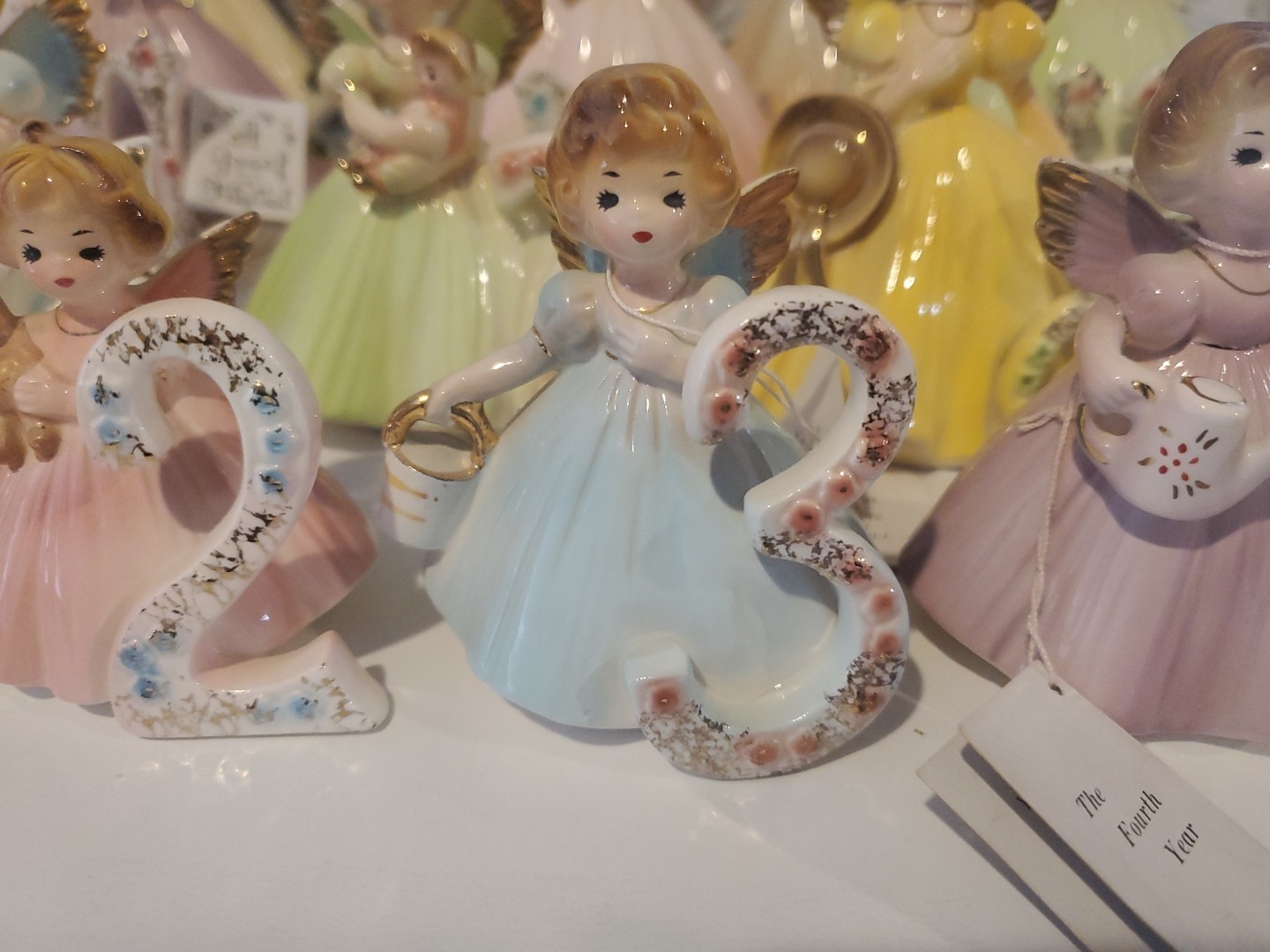 Vintage Josef Originals Birthday Girls Figurines Years 1-16 All Tags Except #2