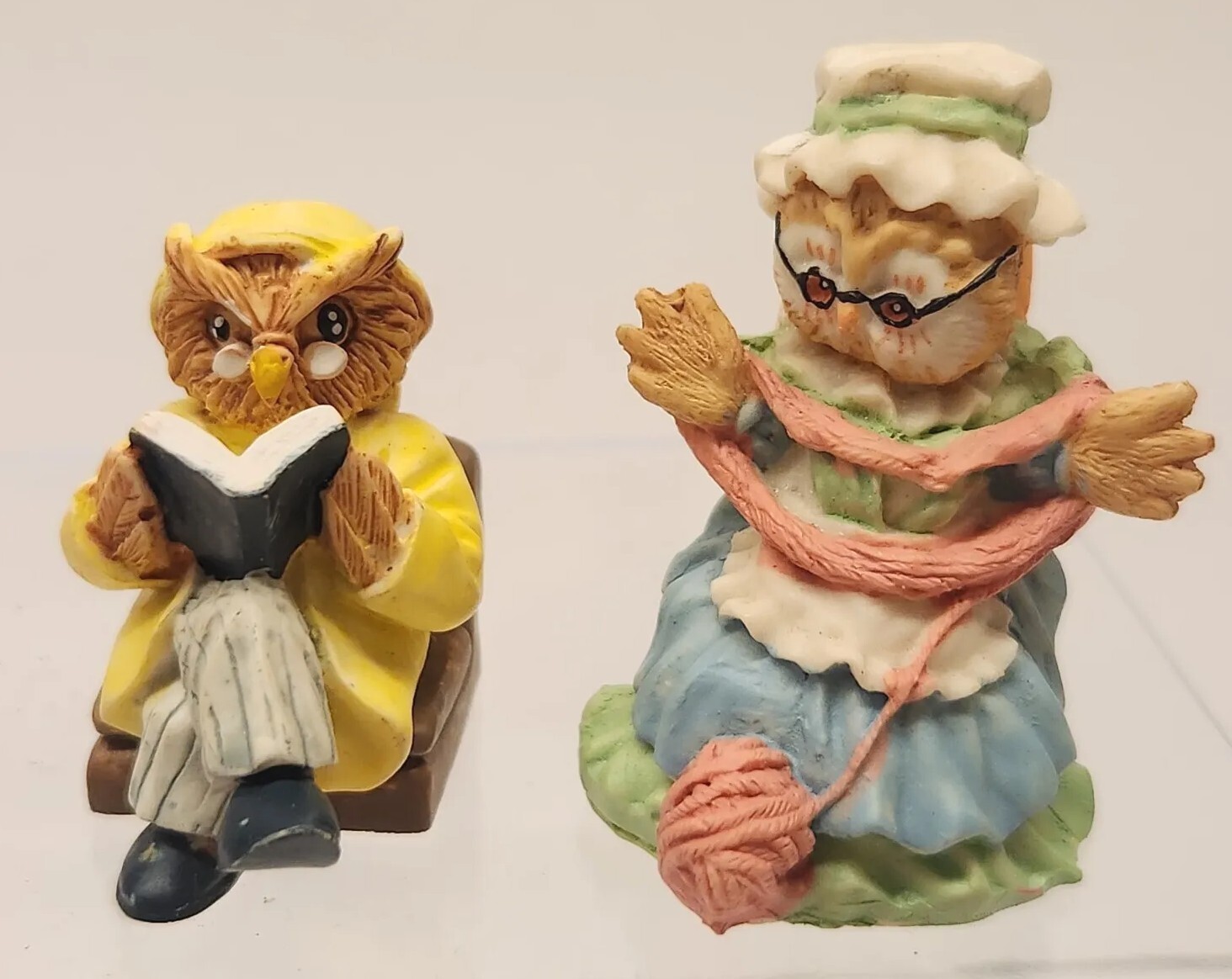 1991 JC OWL Mother Child DOCTOR GRANDMA Waiter CHEF Banker People Figurine