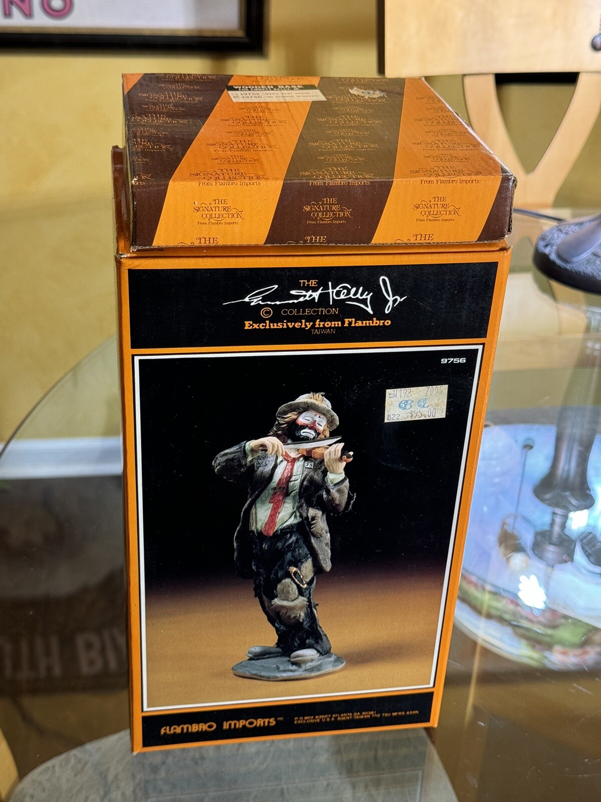 EMMETT KELLY JR.”NO STRINGS ATTACHED” #9756 LARGE BISQUE PORCELAIN LOW# 138/9500