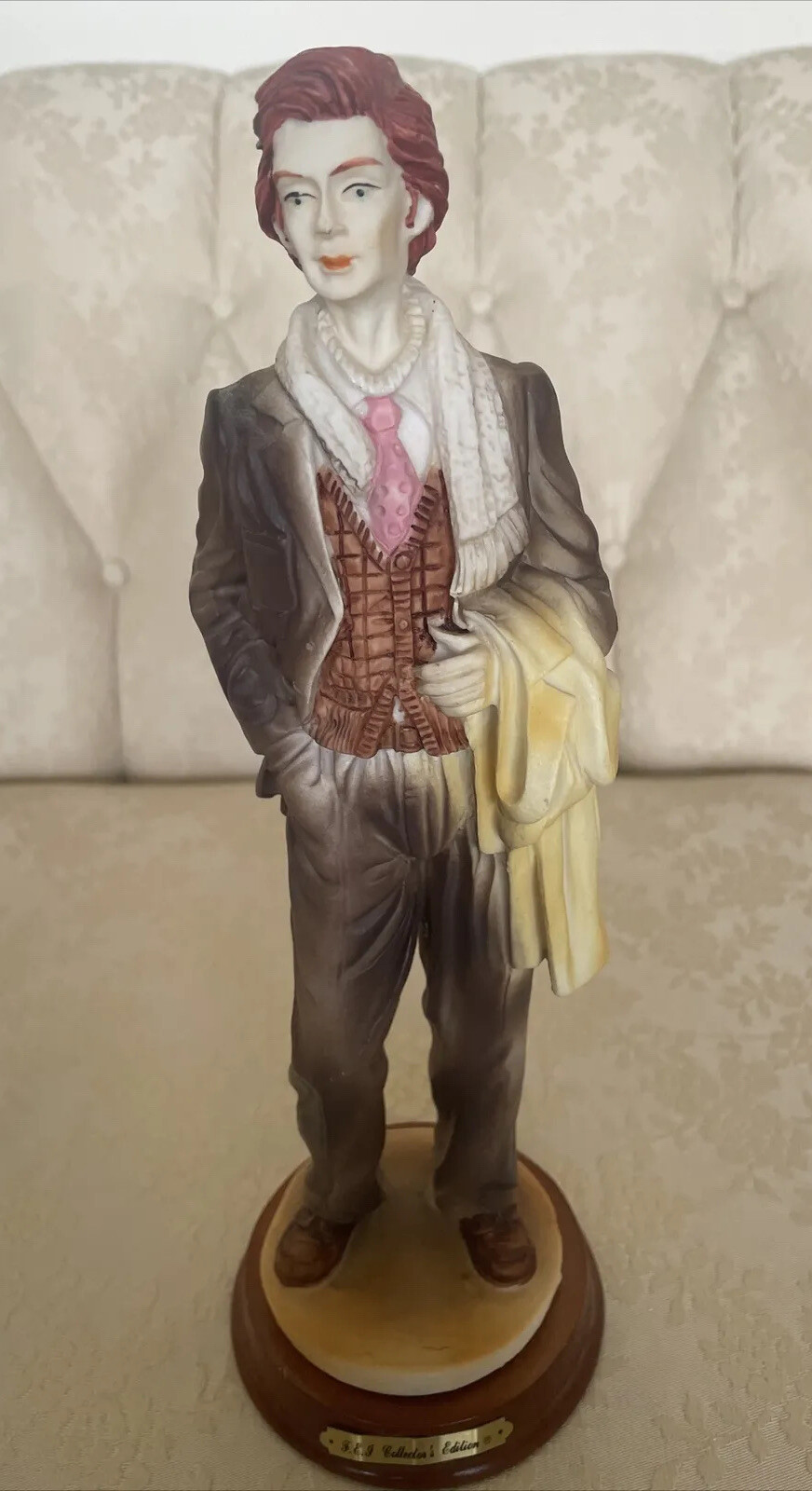 **VERY RARE** F.E.I. Collector’s Edition Figurine 11” Man Woman in suit Unisex