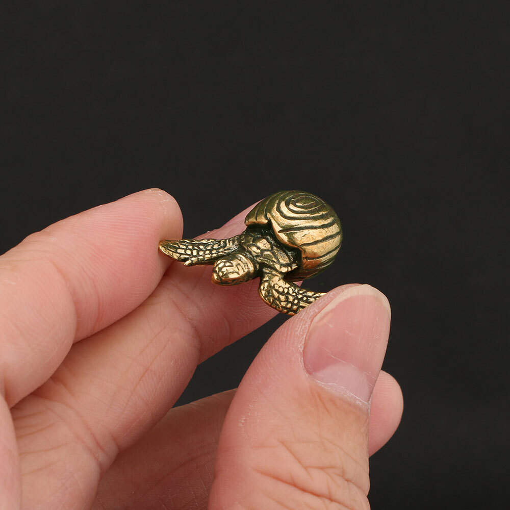 Solid Brass Turtle Figurines Small Statue Home Ornaments Animal Figurines Decor