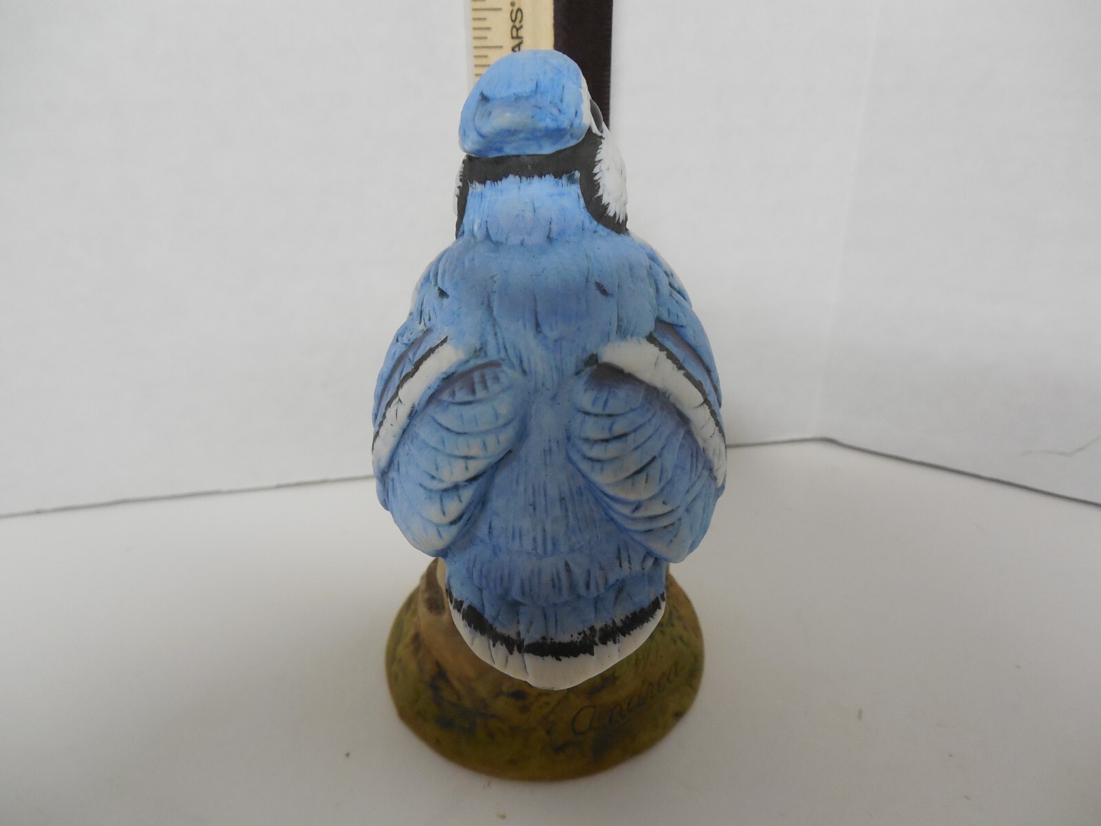 Vintage Andrea by Sadek Baby Blue Jay Bird Porcelain Figurine #6350 3.75 in tall