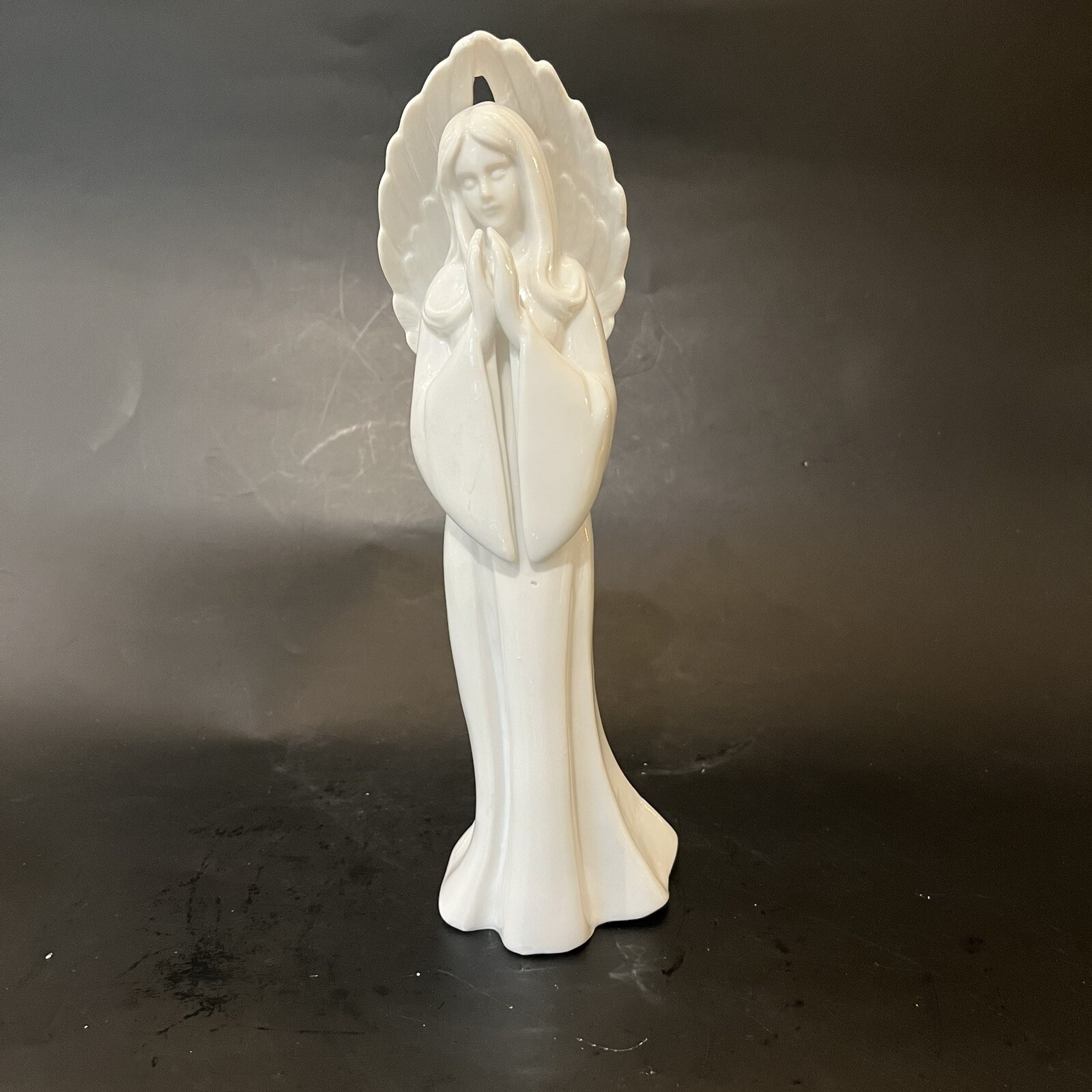 vintage RECO ADORATION Praying Angel, porcelain, abt 10 inches, For CHRISTMAS