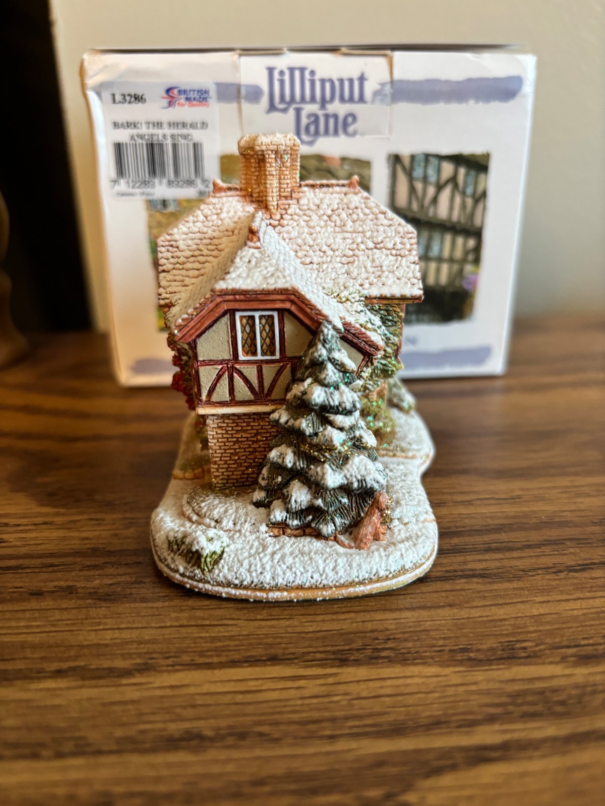 Lilliput Lane “BARK! THE HERALD ANGELS…” English Cottage w/Deed & Box ~ L3286
