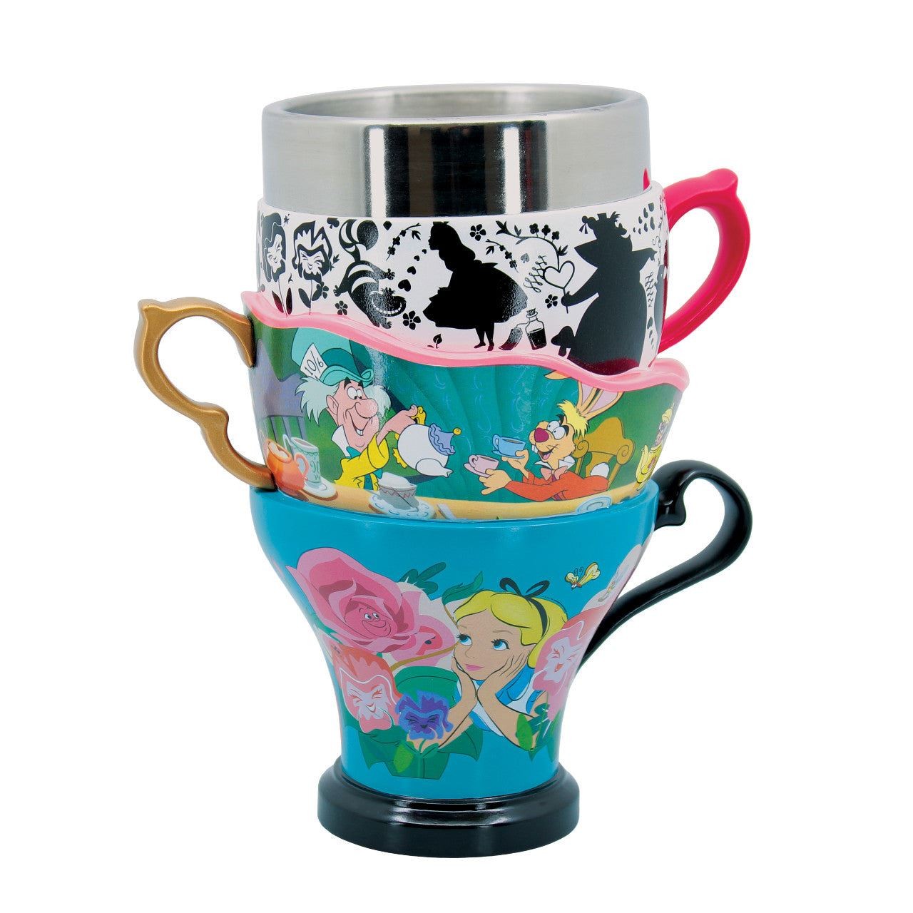 Disney Showcase Alice in Wonderland Goblet Shaky Stack Of Tea 6018077