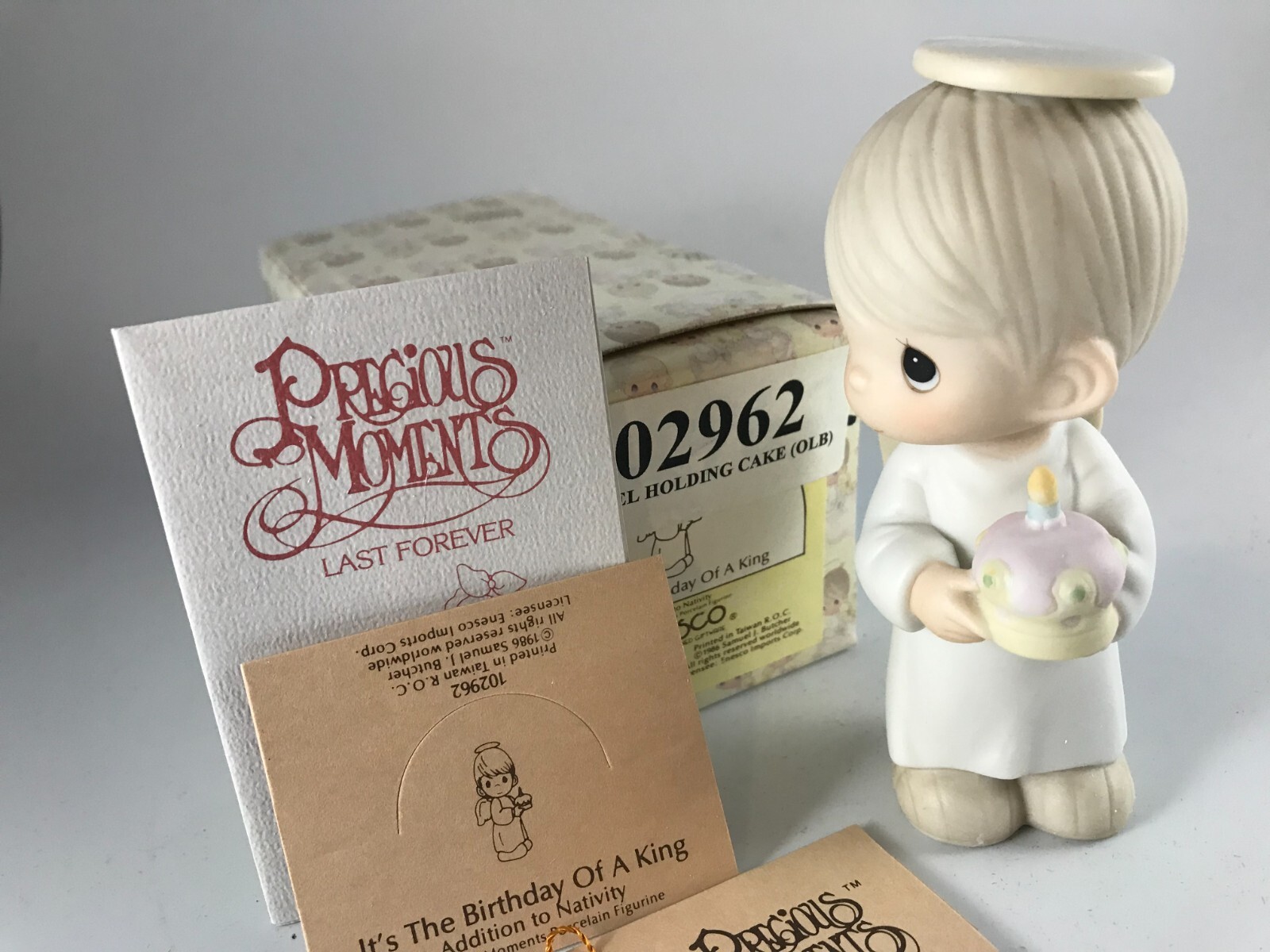 Precious Moments Figure 102962 “It’s The Birthday of a King” Olive Branch Mark