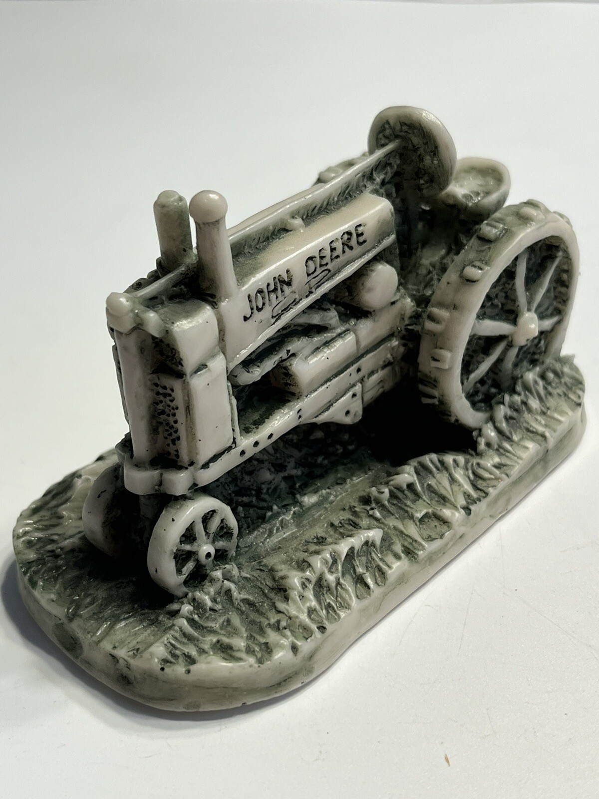 Georgia Marble John Deere Carved Tractor Figurine Ltd Ed
