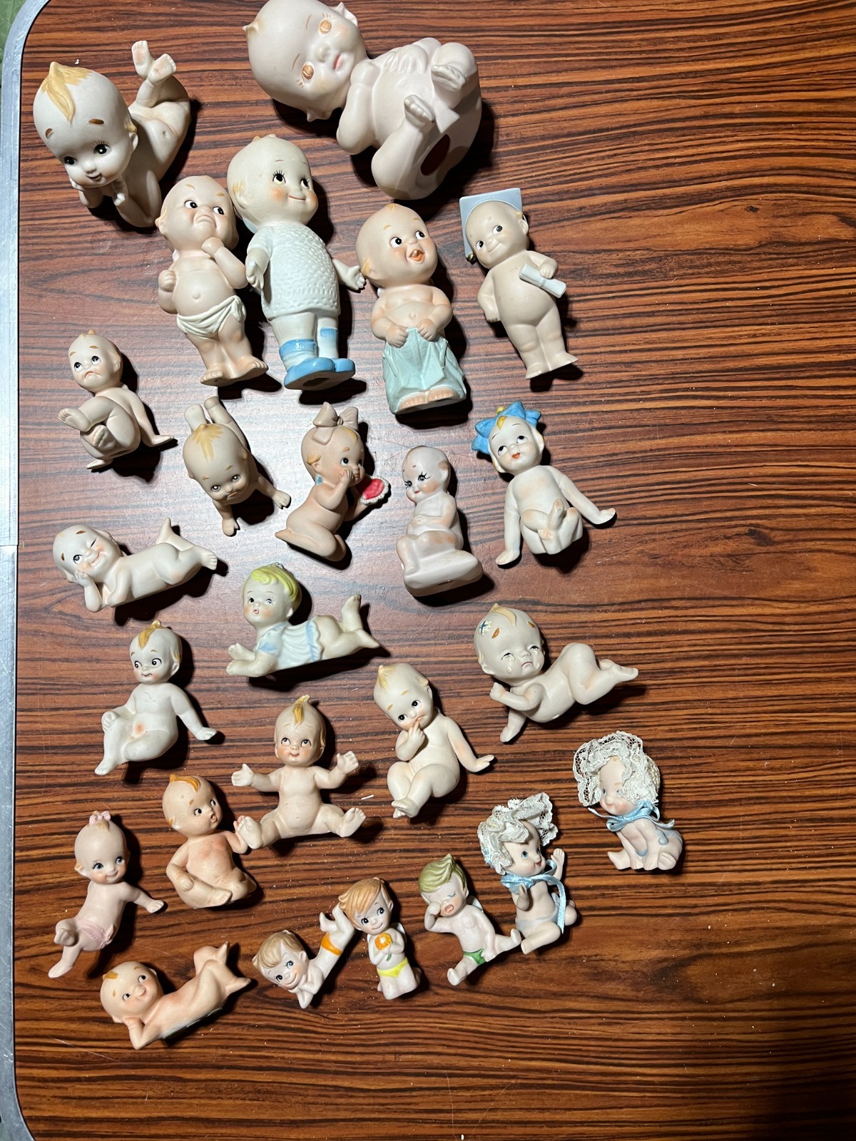 Vintage Kewpie Doll Figurine Collection Lot of 25, Sizes Vary 6″ to 2″