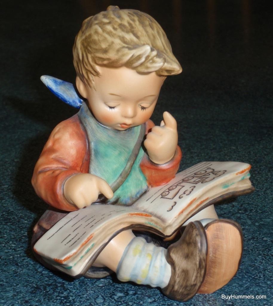 “Thoughtful” Goebel Hummel Figurine #415 – Little Boy Reading A Book CUTE GIFT!