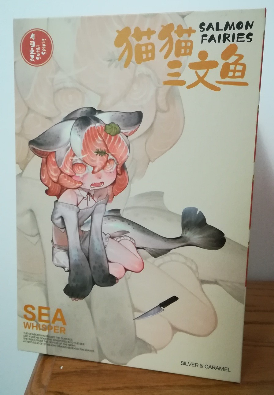 WeArtDoing Limited Edition Grey / Silver Salmon Fairy Resin Art Statue Figure