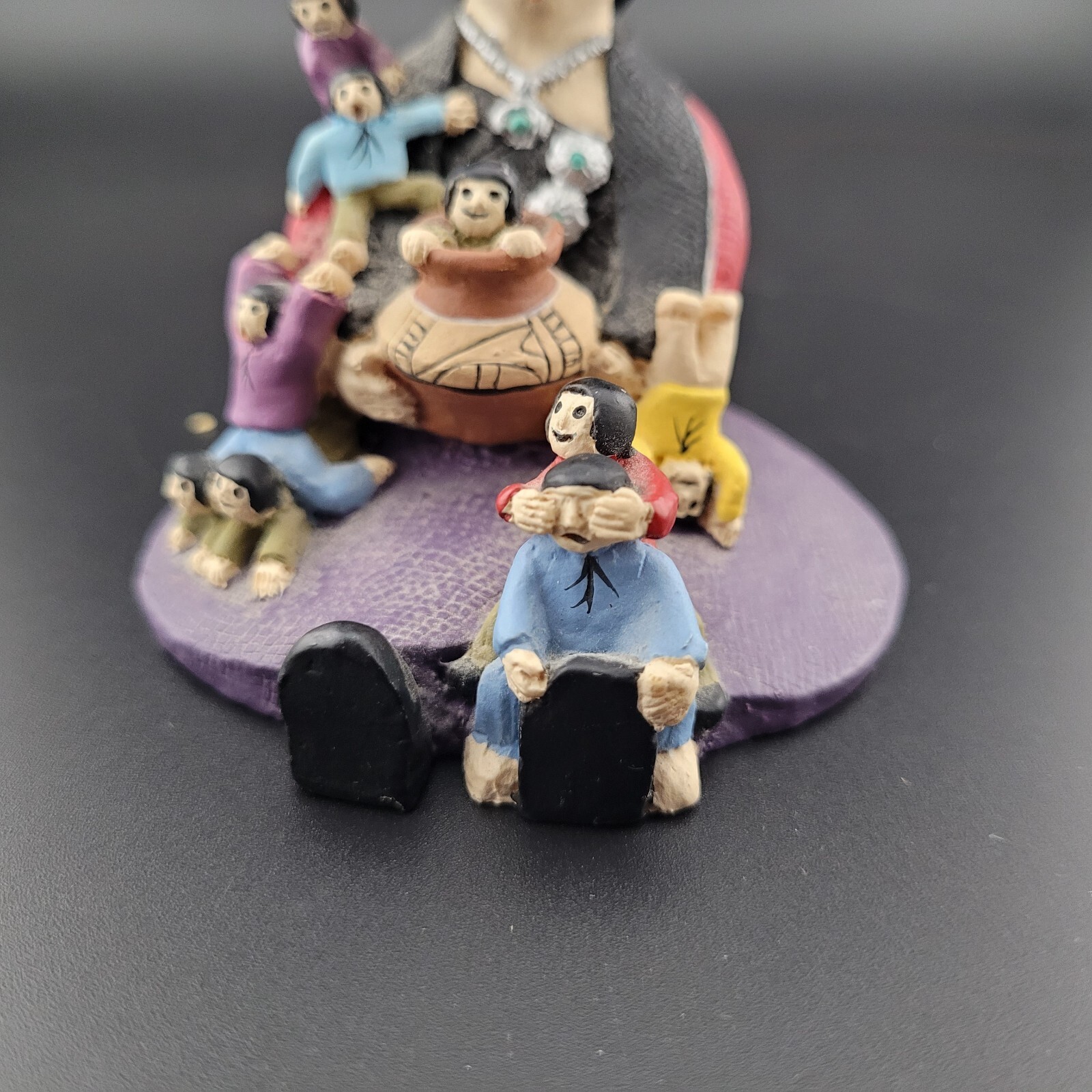 Storyteller Figurine Statue Hispanic Culture Folk Art Woman With Children