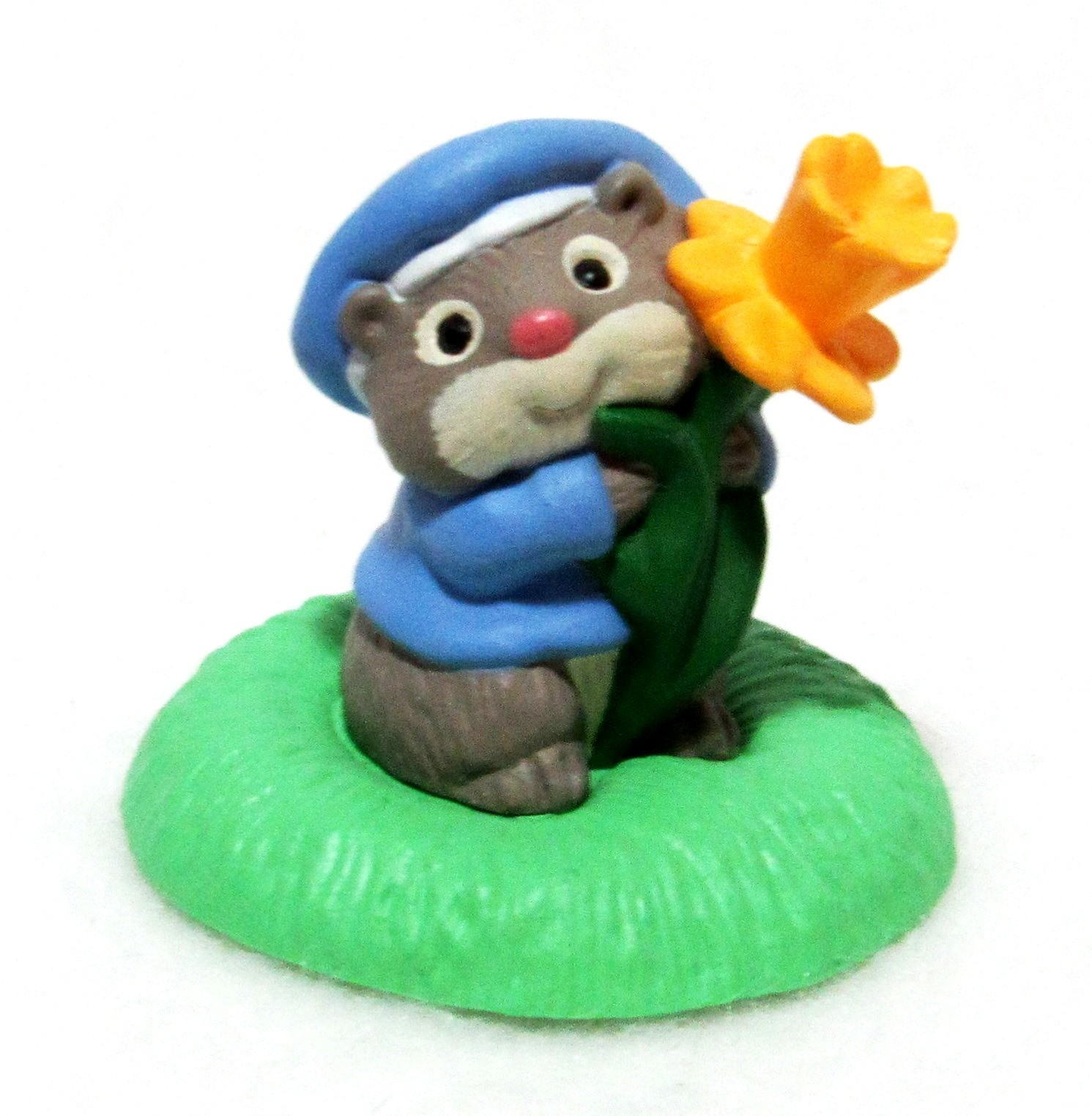 NEW 1994 Easter HALLMARK Merry Miniature MOUSE WITH FLOWER Yellow Daffodil