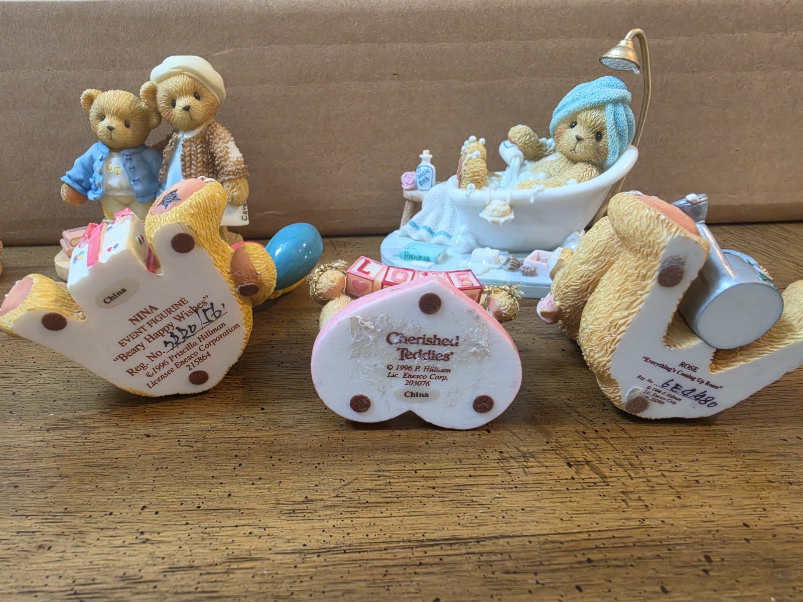 Enesco Cherished Teddies Lot of 13 Figurines 90s Mixed Lot Collection