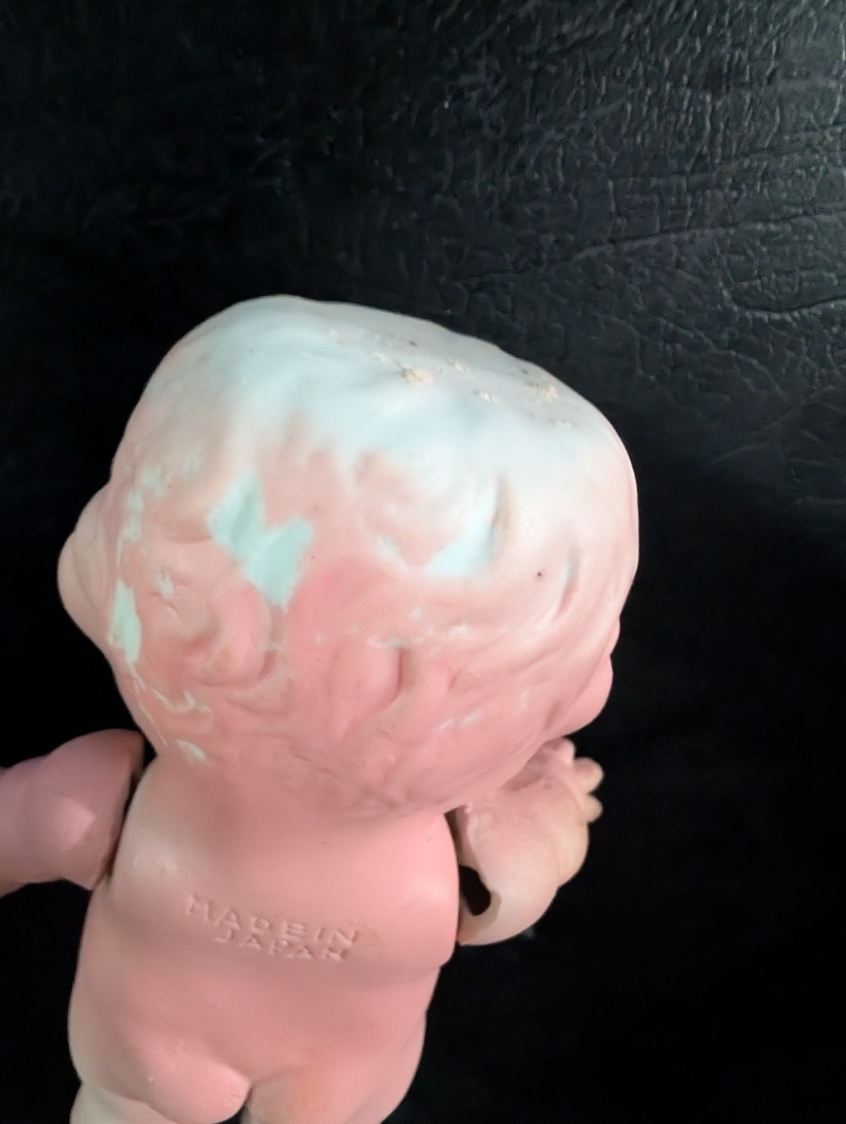 RARE Vintage 1930’s Chalkware Kewpie Doll Carnival Figurine Moving Arms Japan 7″