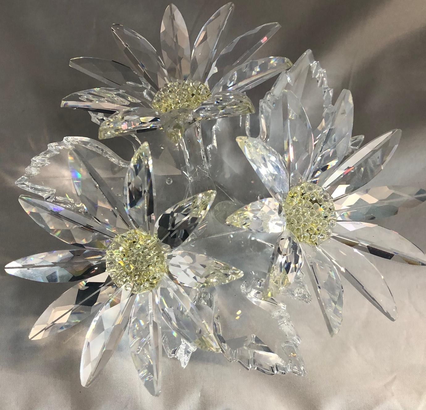 SWAROVSKI MAXI FLOWER ARRANGEMENT, #252976, RETIRED, RARE, COA, NEW IN BOX