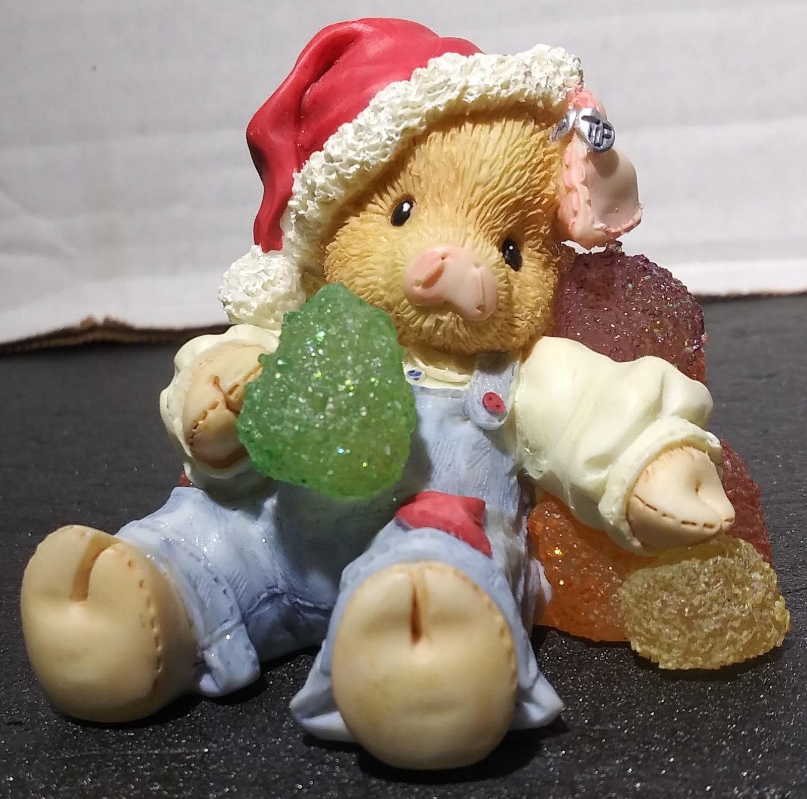 VTG This Little Piggy 1996 Enesco Mary Rhyner “Su-eet Christmas” Figurine