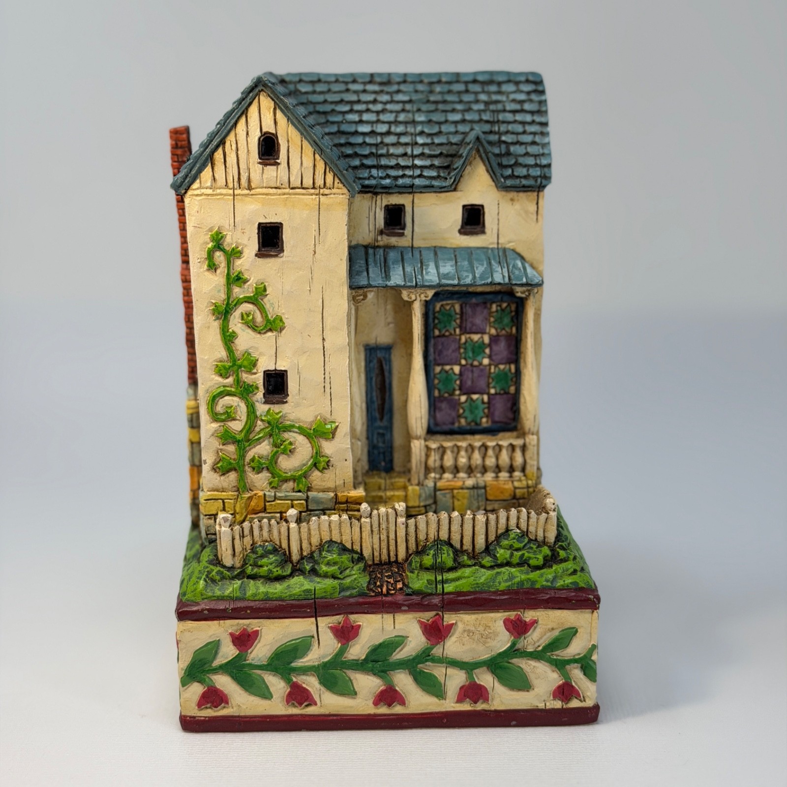 Vintage Jim Shore Heartwood Creek 2004 Farmhouse Starry Blocks Cottage Retired