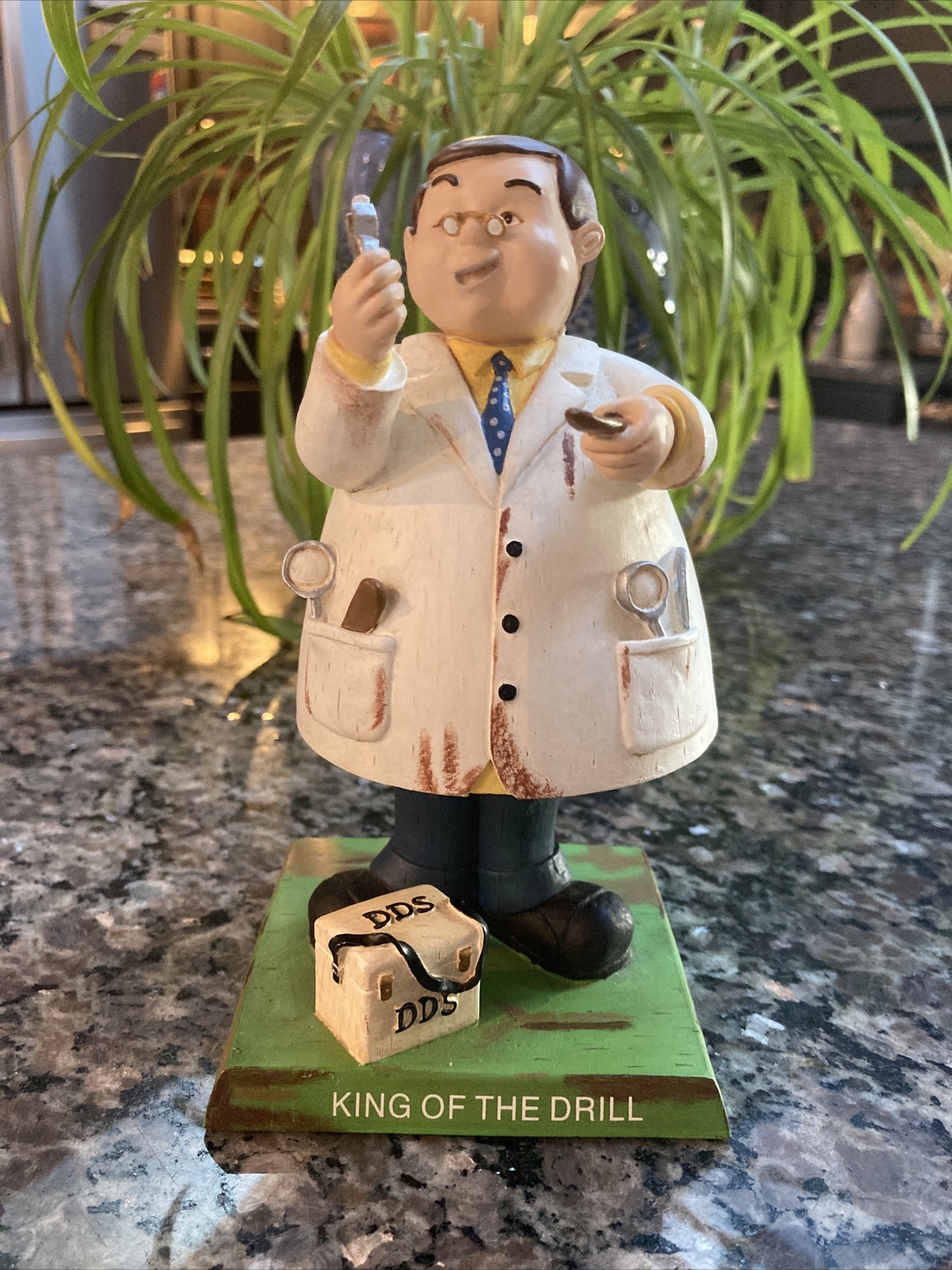 Bobble Guyz DDS Dentist King of The Drill Russ Berrie & Co. #23511
