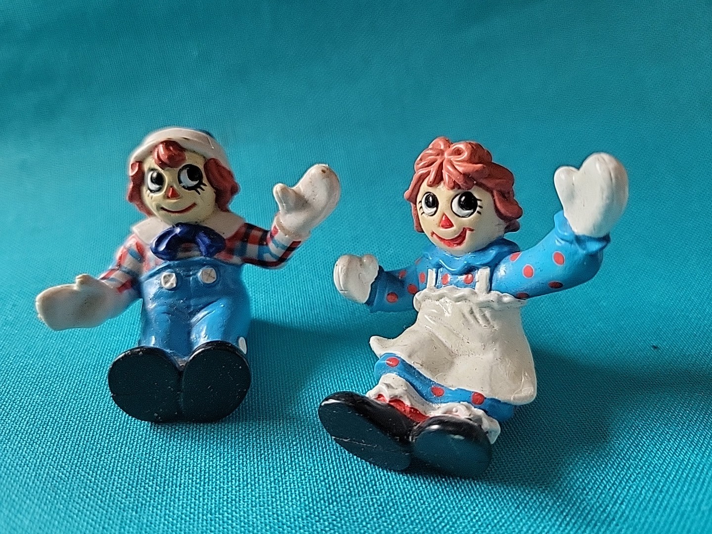Raggedy Ann & Andy/Vintage 1988 PVC Figures~MacMillan Inc.