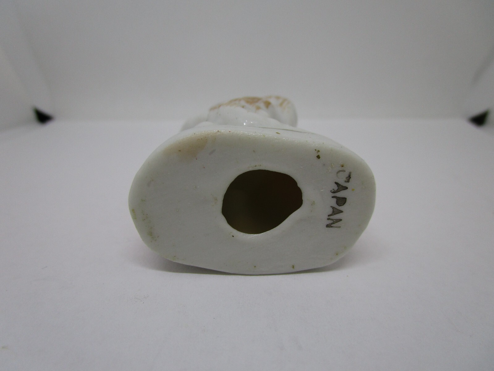 Vintage Japan Handpainted Porcelain Little Boy with Dog 3.5 inches tall