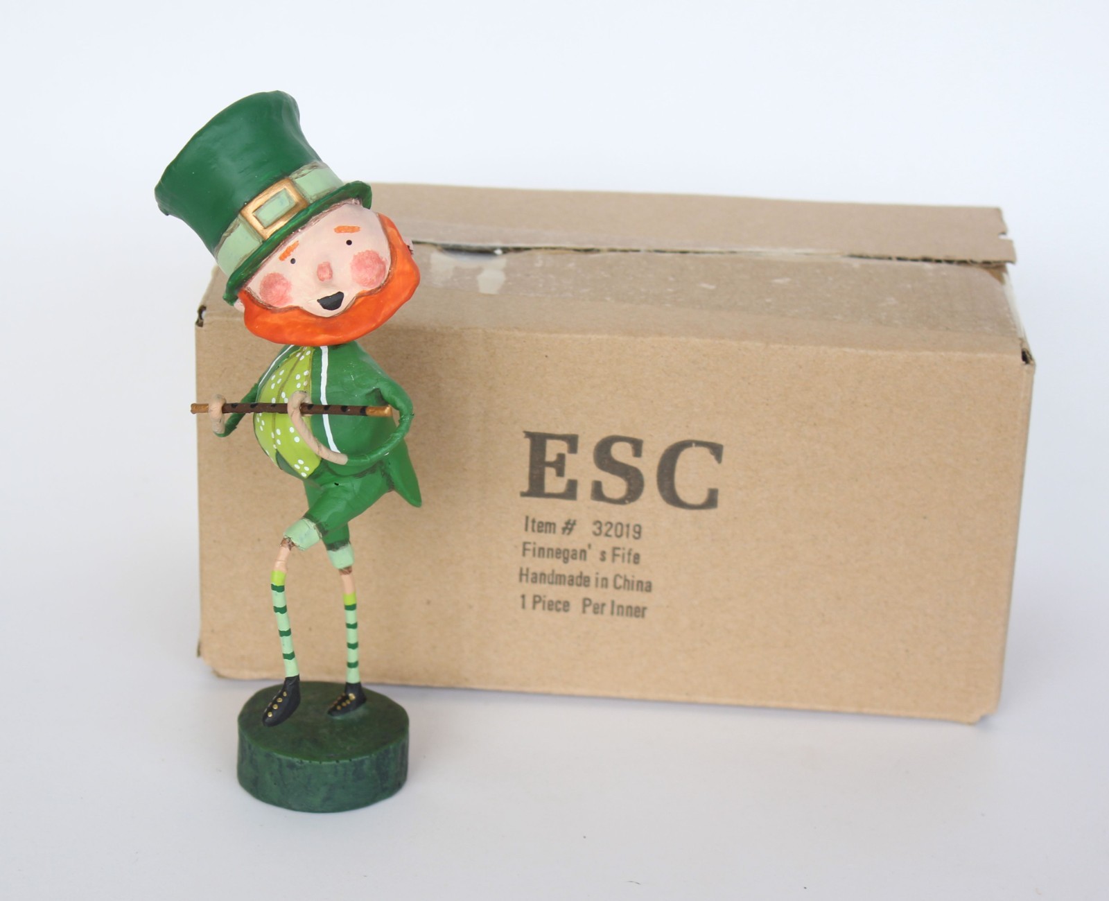 Lori Mitchell Finnegan’s Fife St. Patricks Day Leprechaun Boy Figurine