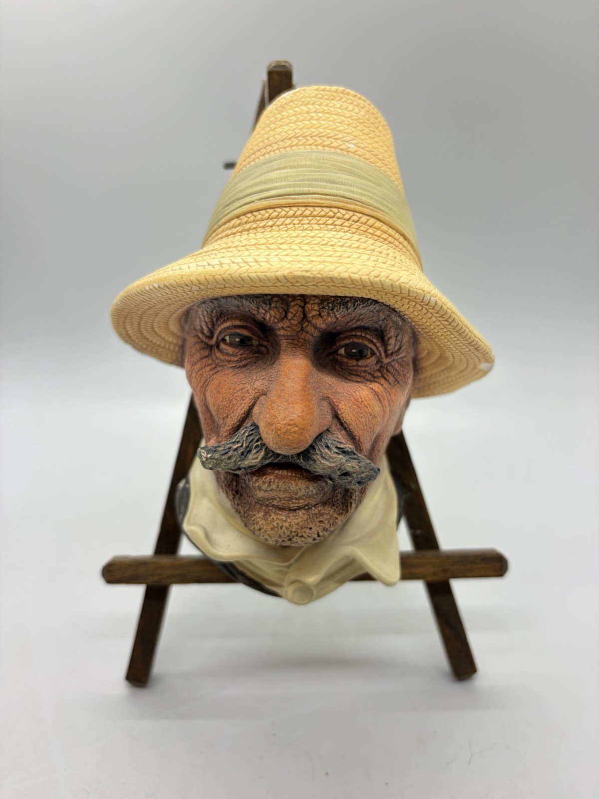 Bossons England Chalkware Head Vintage 1971 Rumanian Osburn’s Gift Shop Colorado