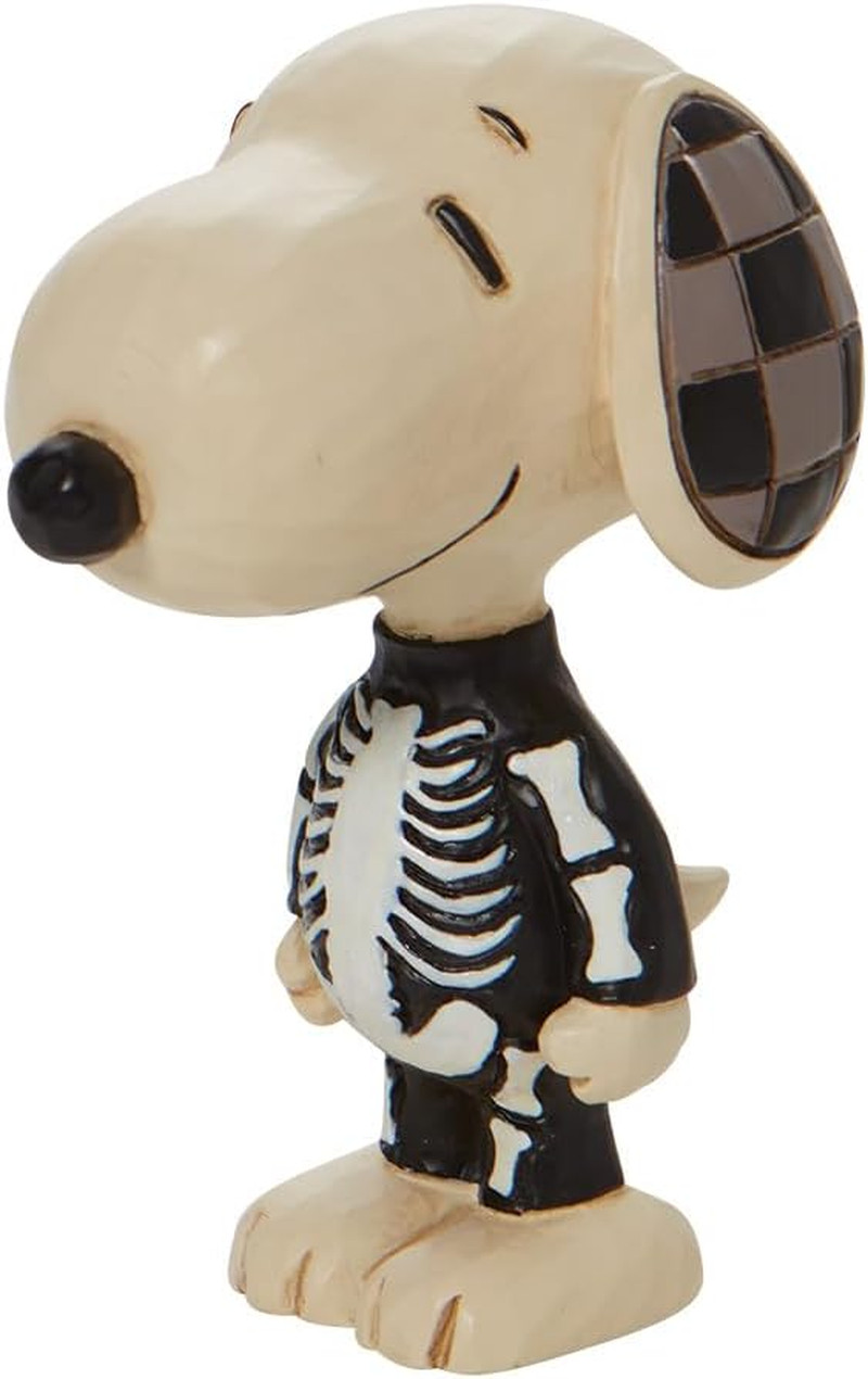 Jim Shore Snoopy Skeleton Figurine 3.25″ In Peanuts Halloween Resin Collectible