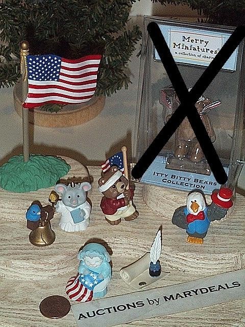 GROUP HALLMARK MERRY MINIATURE PATRIOTIC JULY 4TH LIBERTY INDEPENDENCE UNCLE SAM
