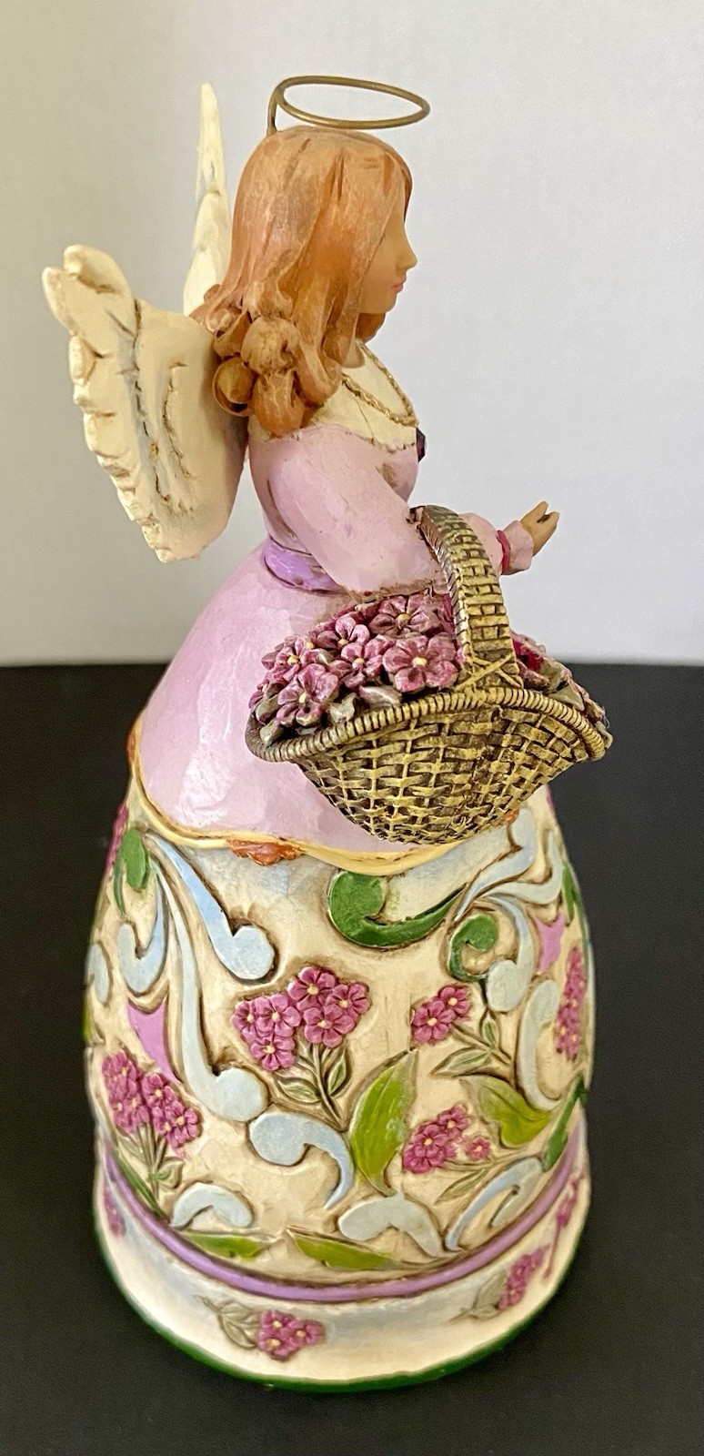 Jim Shore Angel Figurine Violets Amethyst Heartwood Creek 4012551 February 2008
