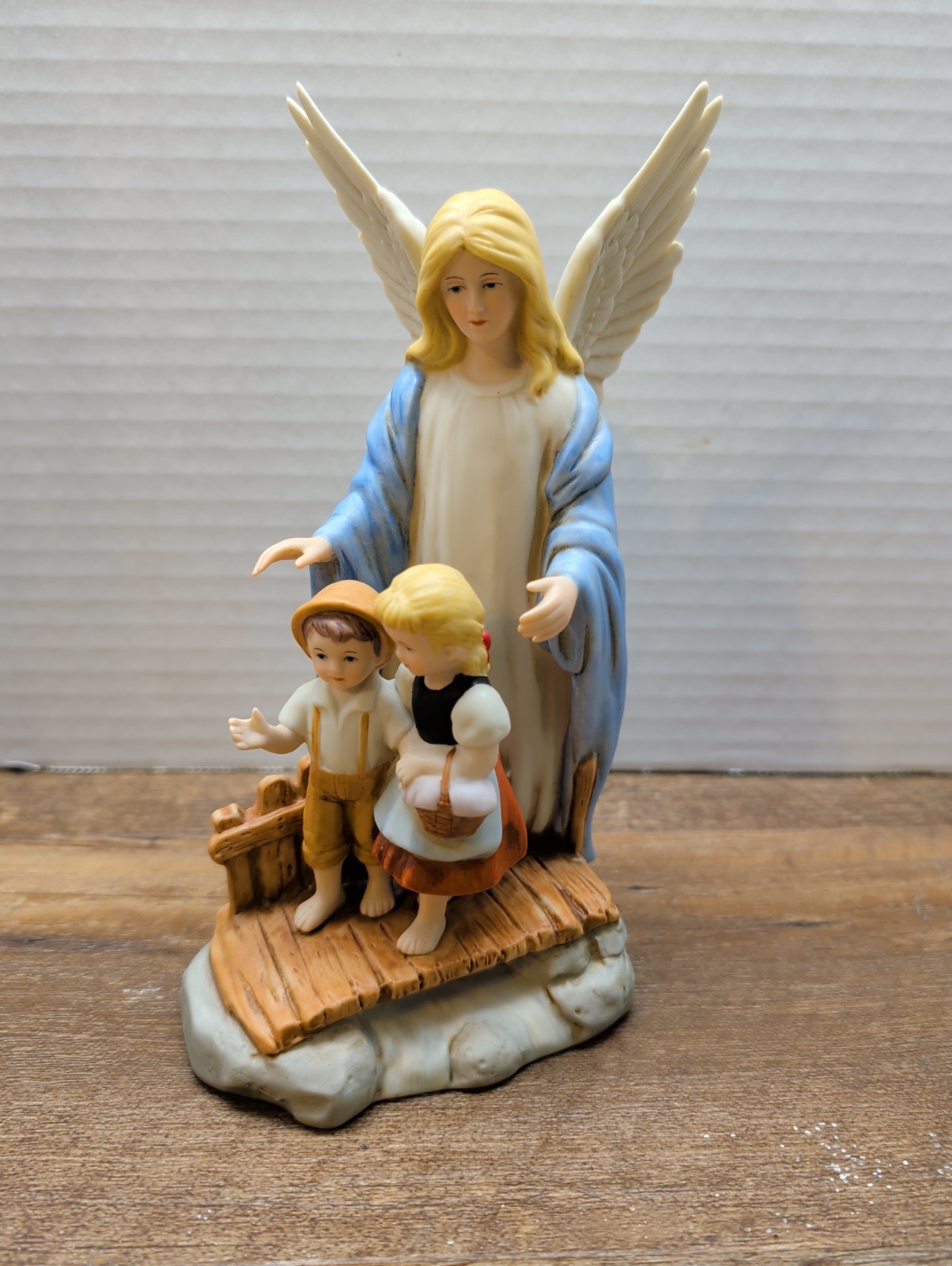 Homco Home Interiors Guardian Angel Kids On Bridge Figurine 1995 8772