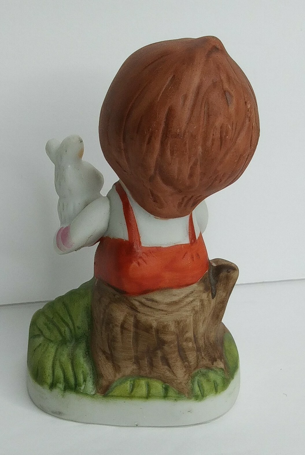 Vintage Unbranded Little Boy Rabbit Girl Cat Porcelain Figurines Set Korea Decor