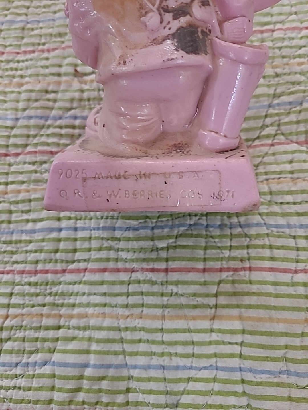 1971 R&W Berries-“worlds greatest athlete” Statuette Figure 6.25” Resin pink