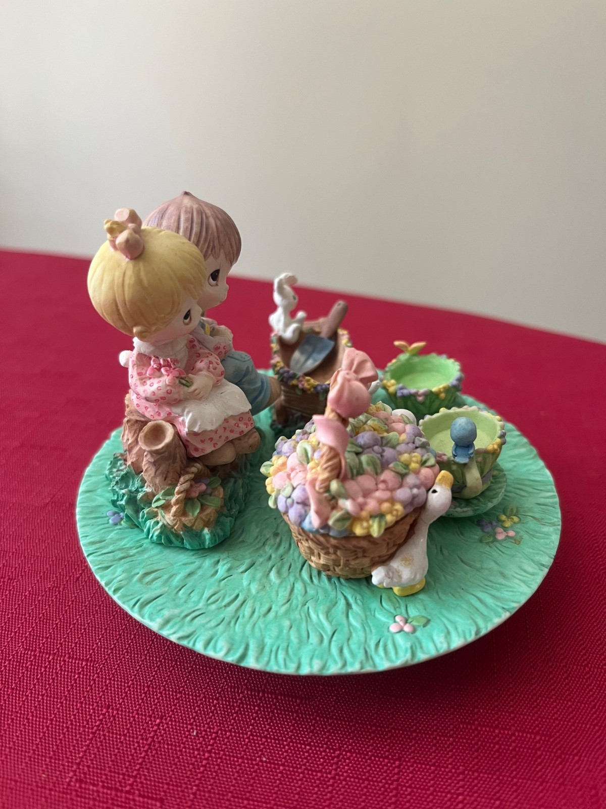 Precious Moments by Enesco – Kids On Stump 312711 Miniature Tea Set 11 Pieces