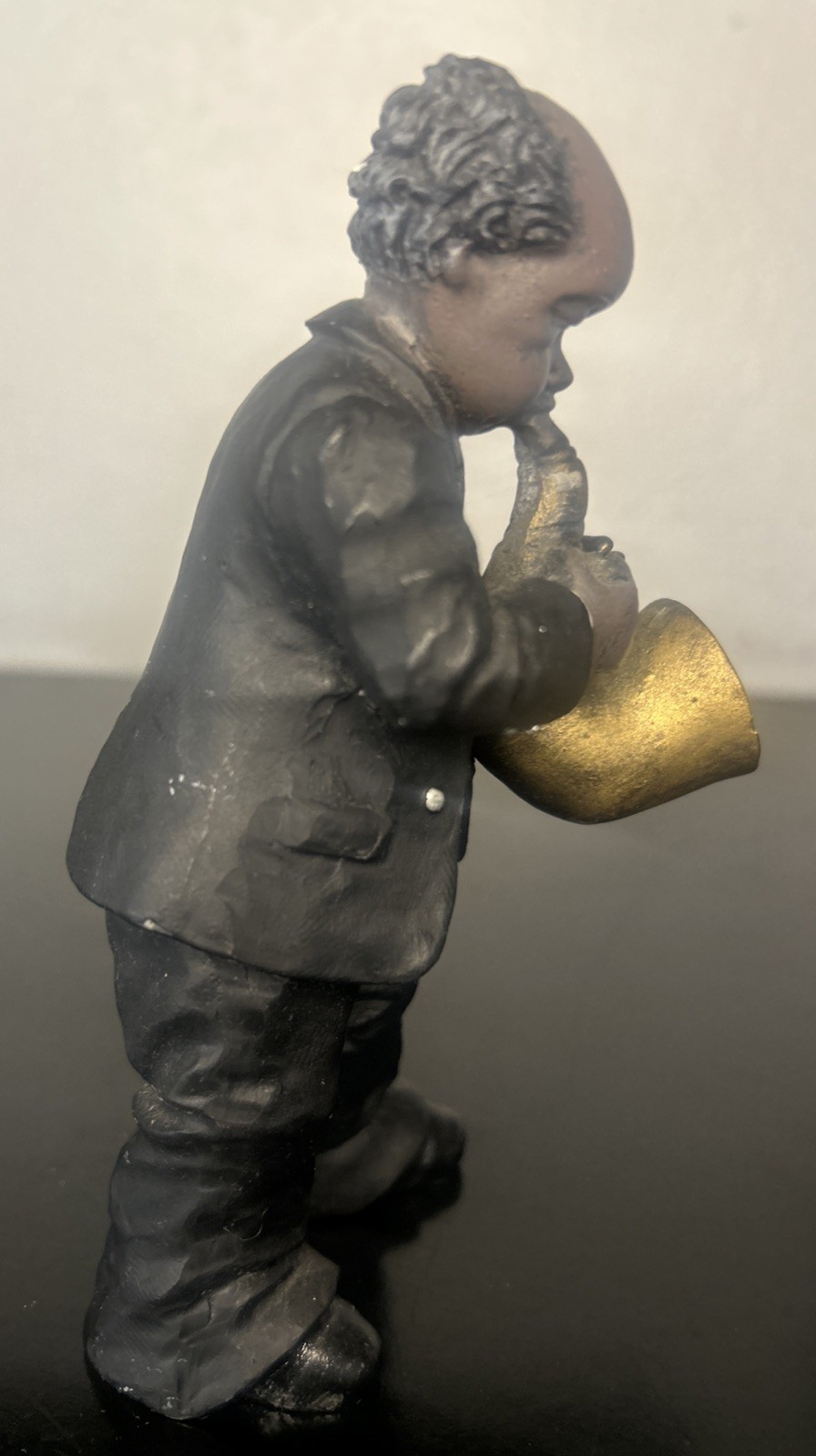Nostalgic African American Jazz Saxophone Player Music Performer Statue