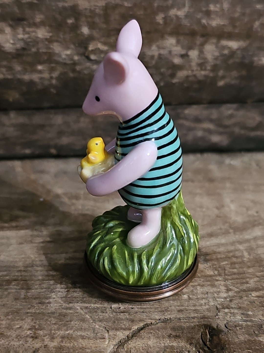 Halcyon Days ~Winnie the Pooh’s ~ PIGLET Enamel Bonbonniere #11 Figurine