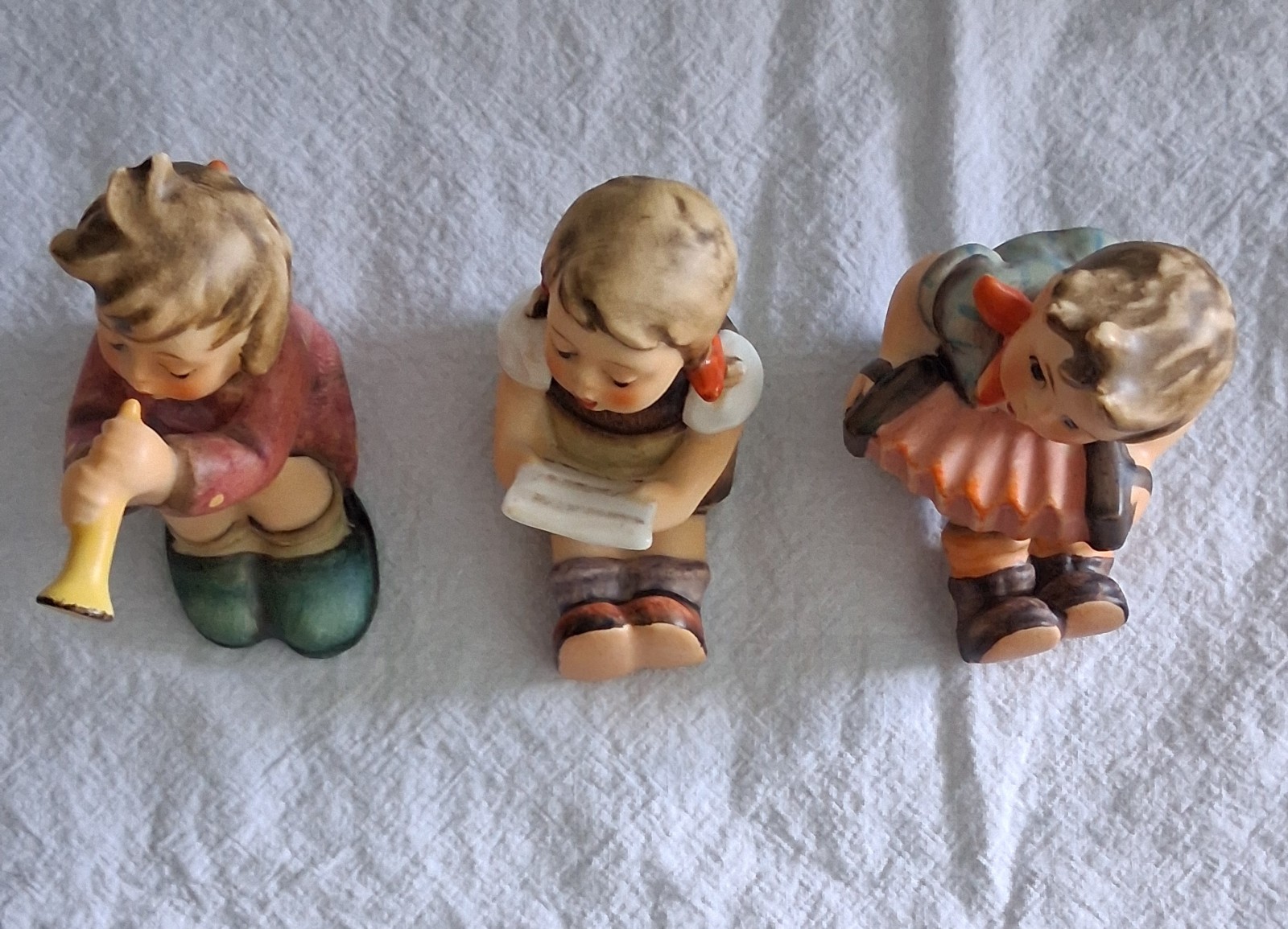 Set of 3 Rare 1960s Hummel Goebel Musical Figurines #389 #390 #391 (all TMK-4)
